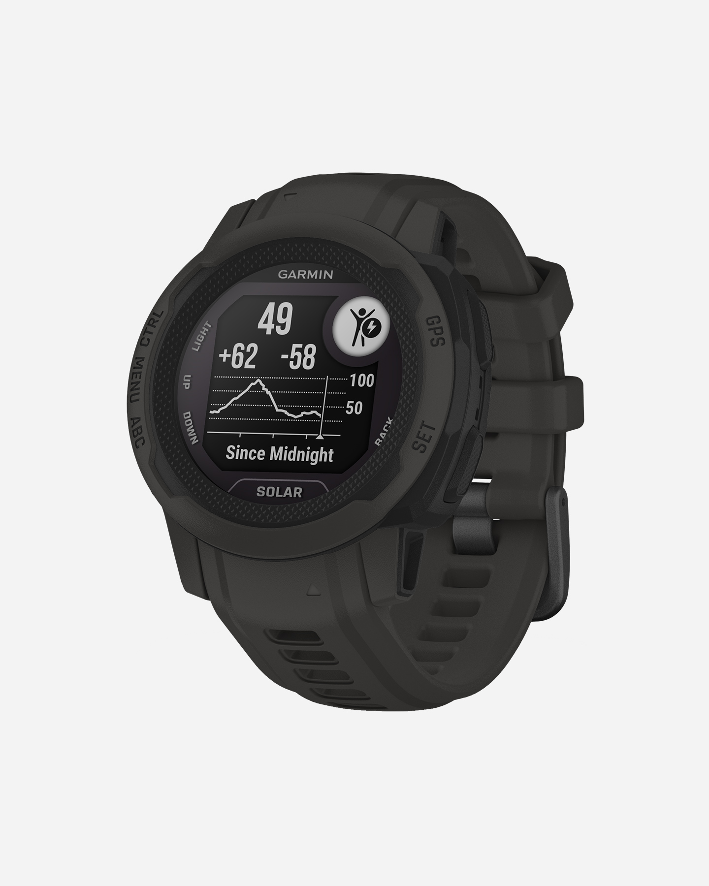 Orologio multifunzione GARMIN INSTINCT 2S SOLAR  - Antracite - 1 | Cisalfa Sport