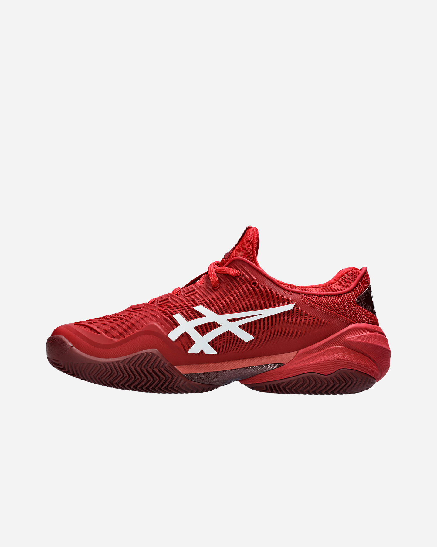 Scarpe tennis ASICS COURT FF 3 NOVAK CLAY M - Rosso - 5 | Cisalfa Sport