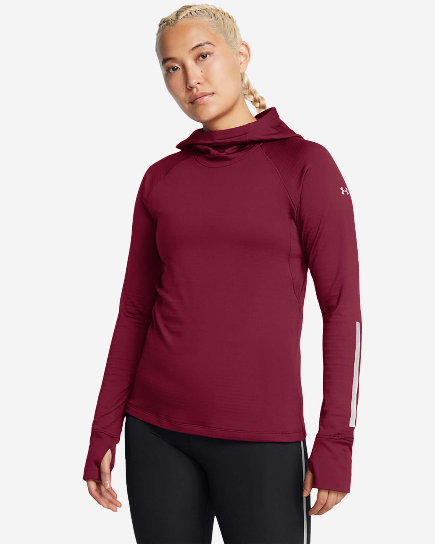 Maglia running UNDER ARMOUR LAUNCH COLD WEATHER BALACLAVA W - Rosso - 0 | Cisalfa Sport