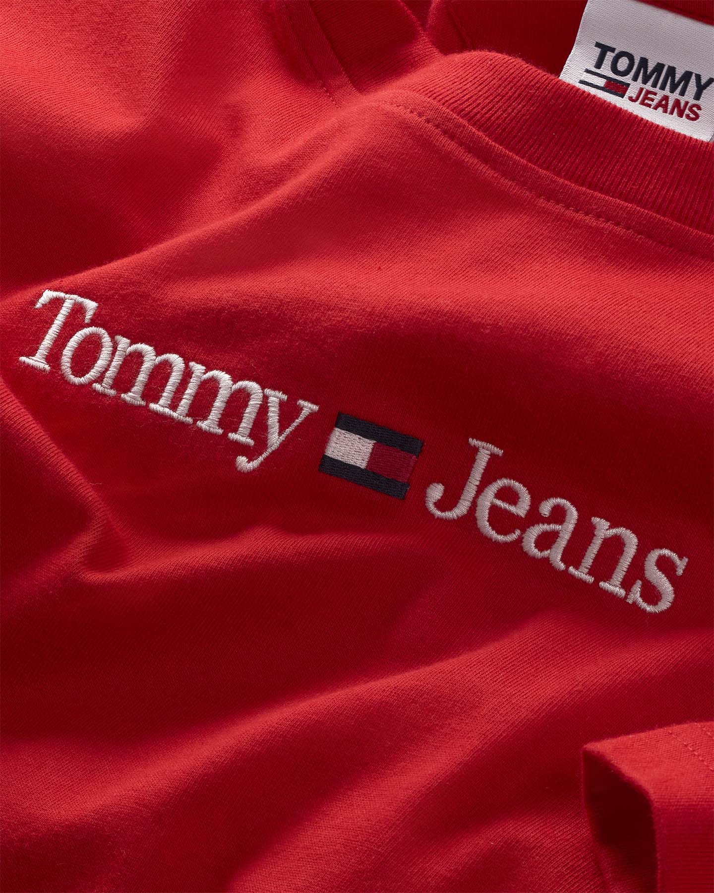 T-shirt TOMMY HILFIGER LINEAR LOGO M - Rosso - 2 | Cisalfa Sport