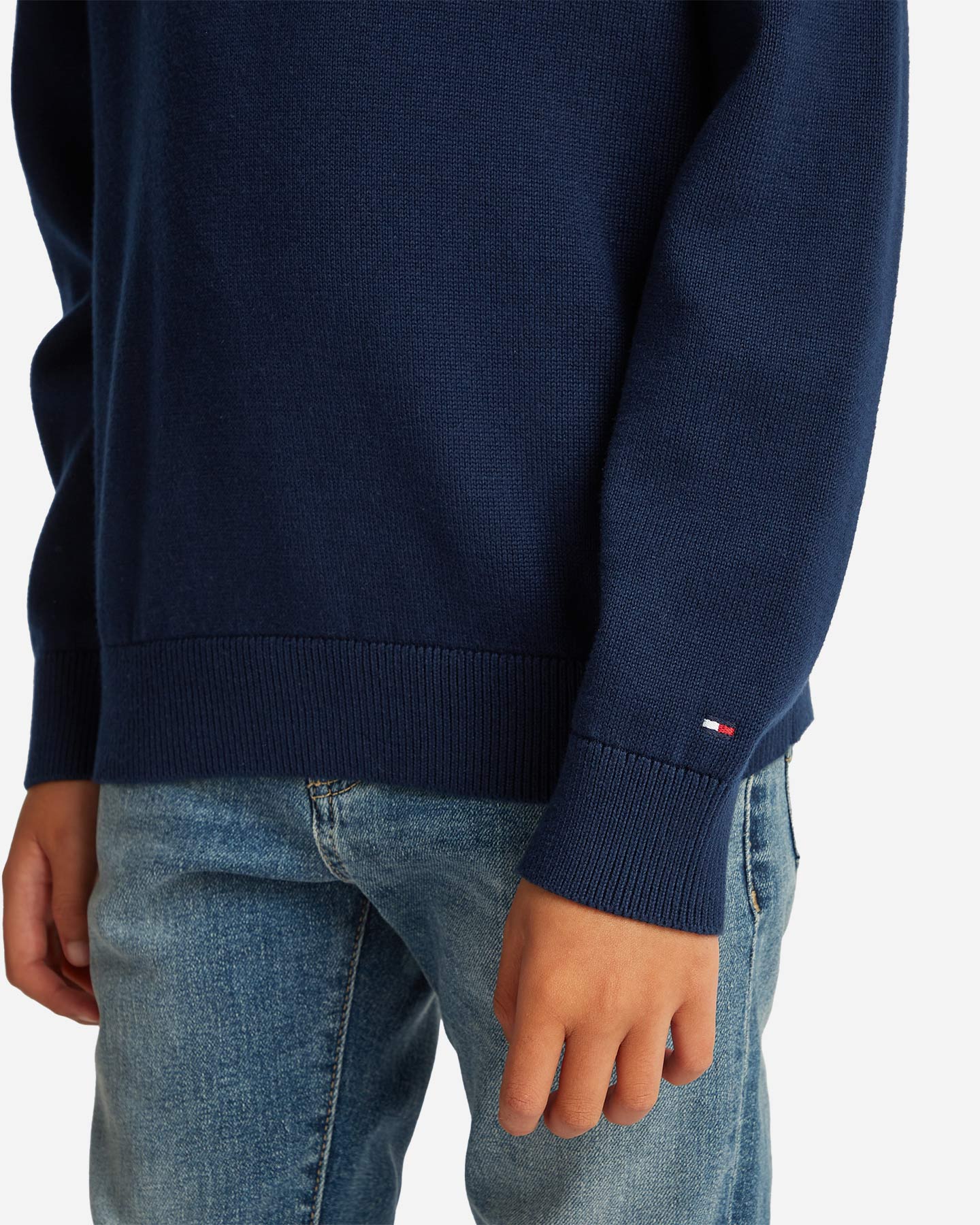 Maglione TOMMY HILFIGER FLAG 1985 JR - Blu Navy - 4 | Cisalfa Sport
