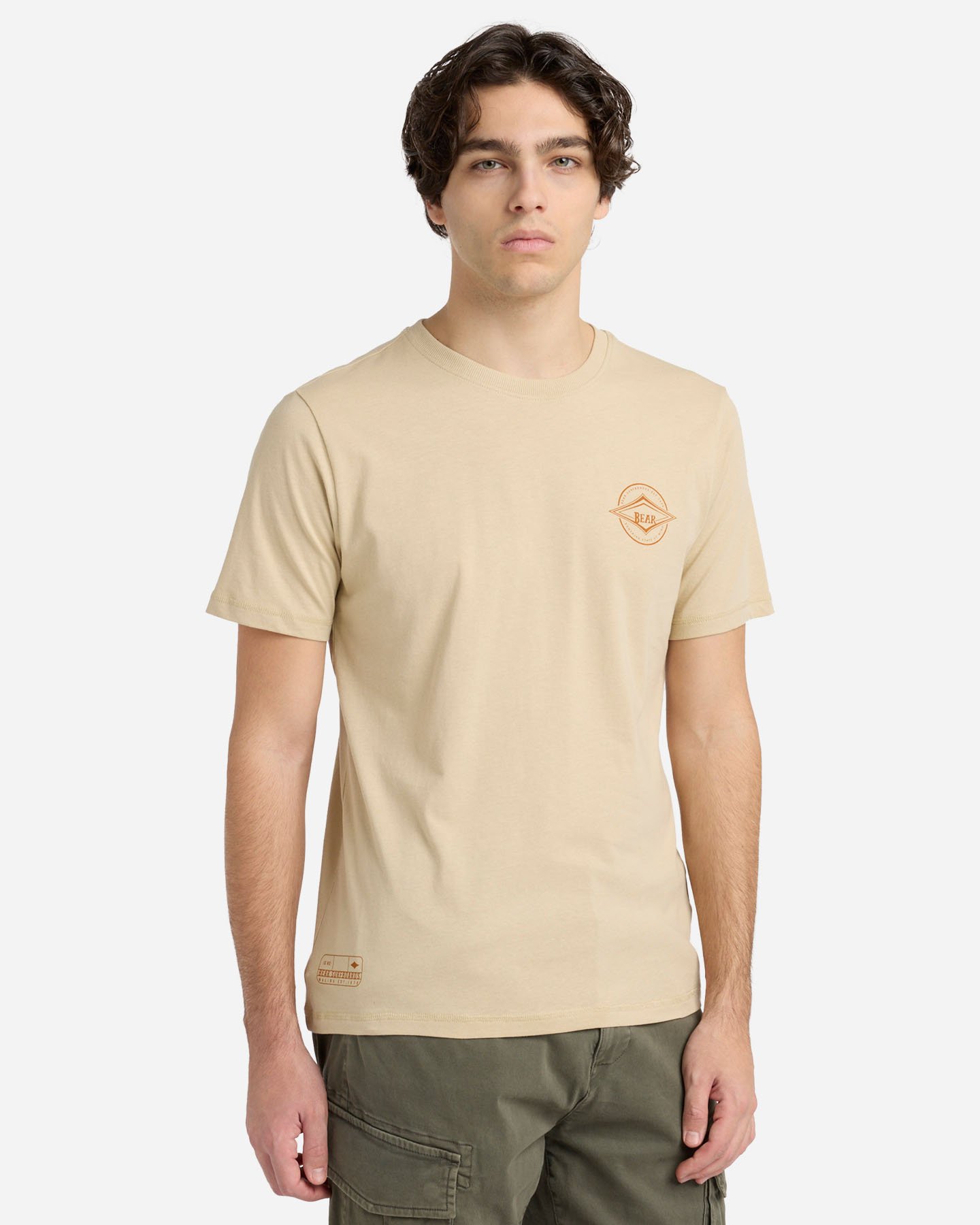 T-shirt BEAR WAVES AFTER WAVES M - Beige - 1 | Cisalfa Sport