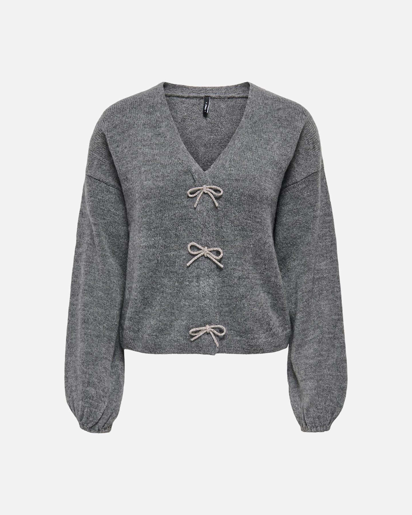 Fiocchi Strass W - Cardigan - Donna - Grigio