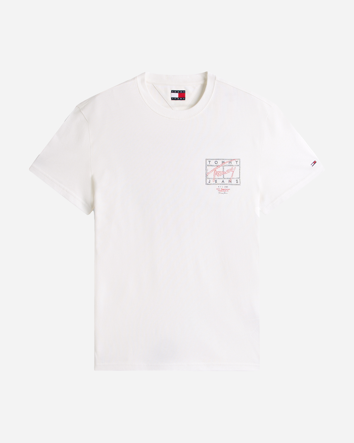 Tommy Hilfiger Back Logo M - T-shirt - Uomo - Bianco