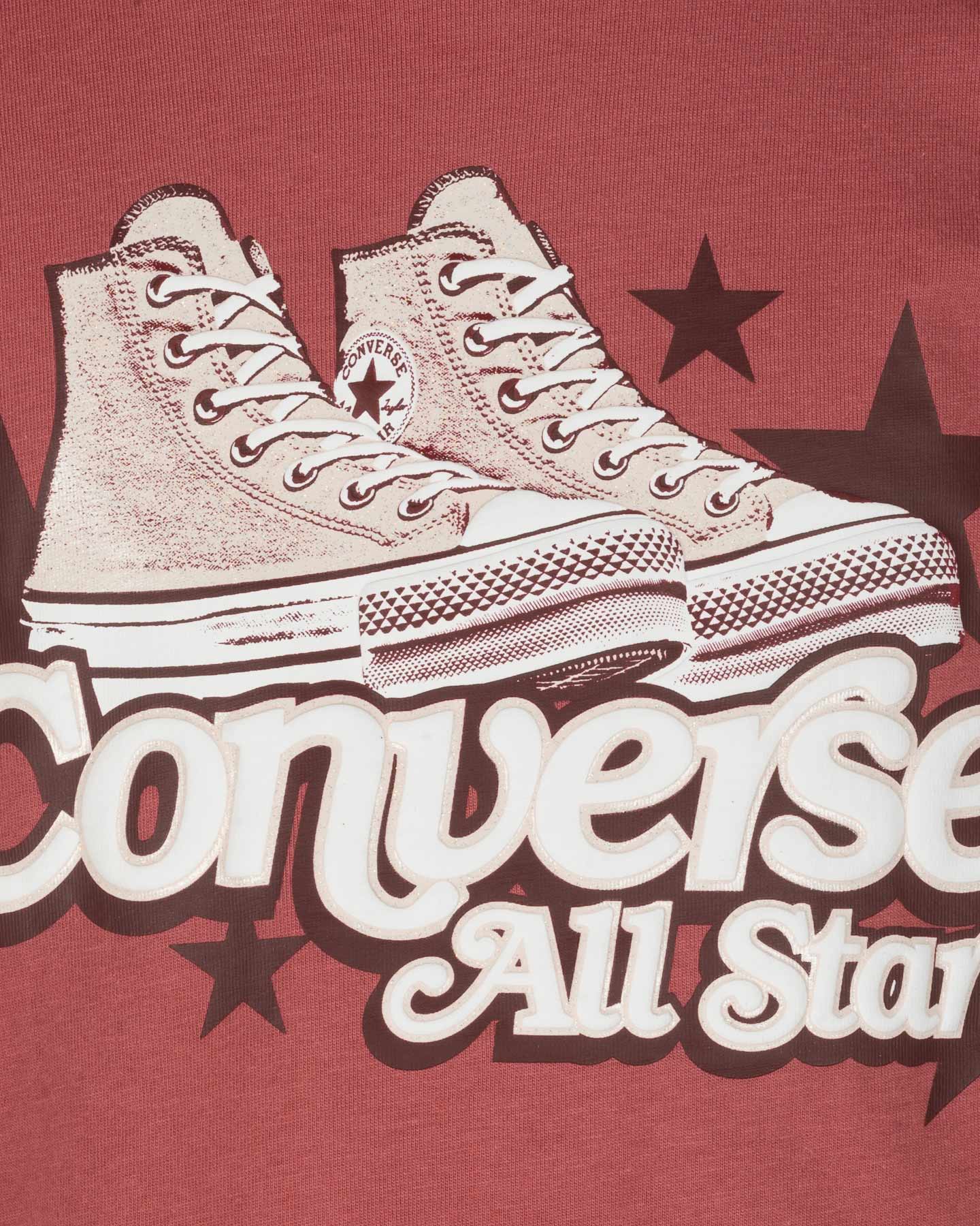 T-shirt CONVERSE SHOE JR - Rosso - 2 | Cisalfa Sport