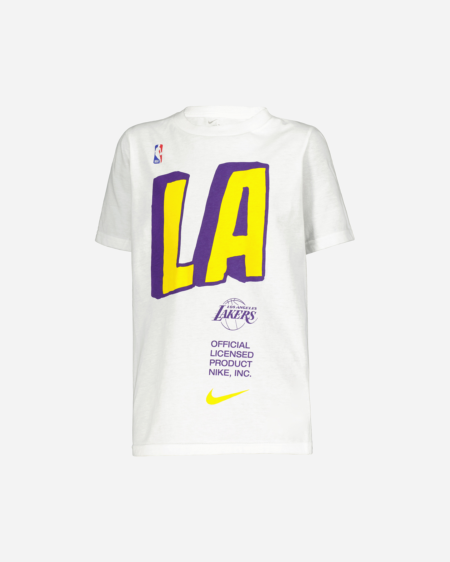 Abbigliamento basket NIKE NBA ESSENTIAL BLOCK LA LAKERS JR - Bianco - 0 | Cisalfa Sport