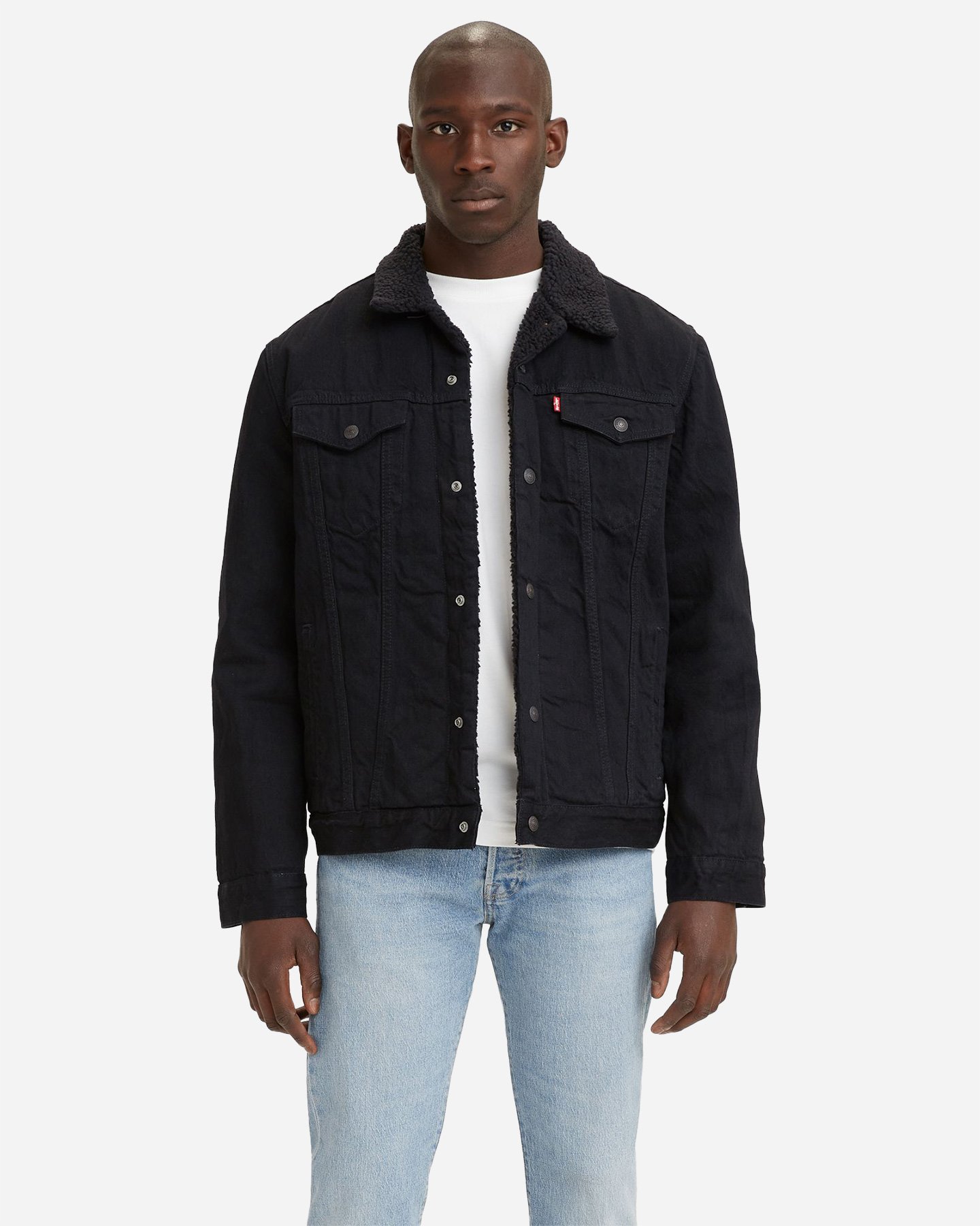 Giubbotto LEVI'S DENIM SHERPA M - Nero - 2 | Cisalfa Sport