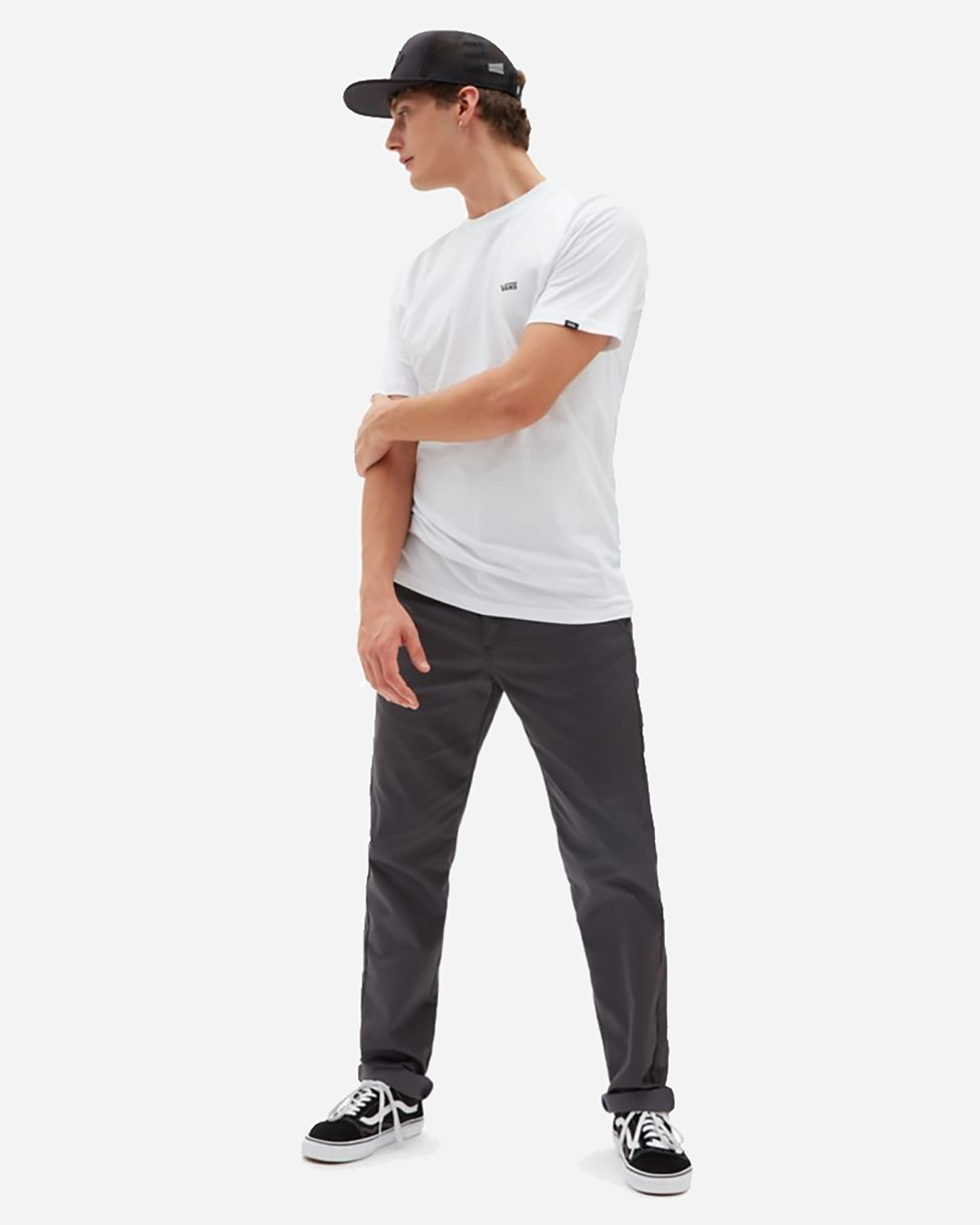 T-shirt VANS LEFT CHEST LOGO M - Bianco - 3 | Cisalfa Sport