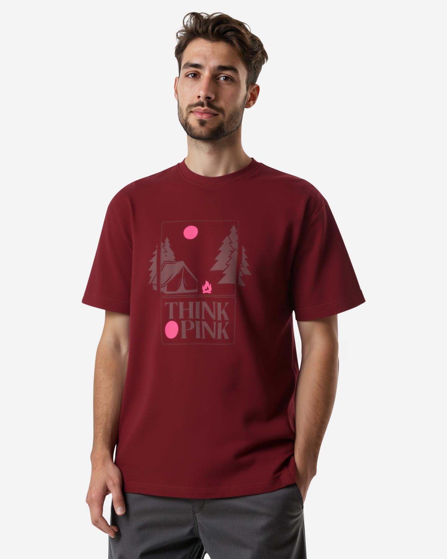 T-shirt THINK PINK GOPCORE M - Rosso - 3 | Cisalfa Sport