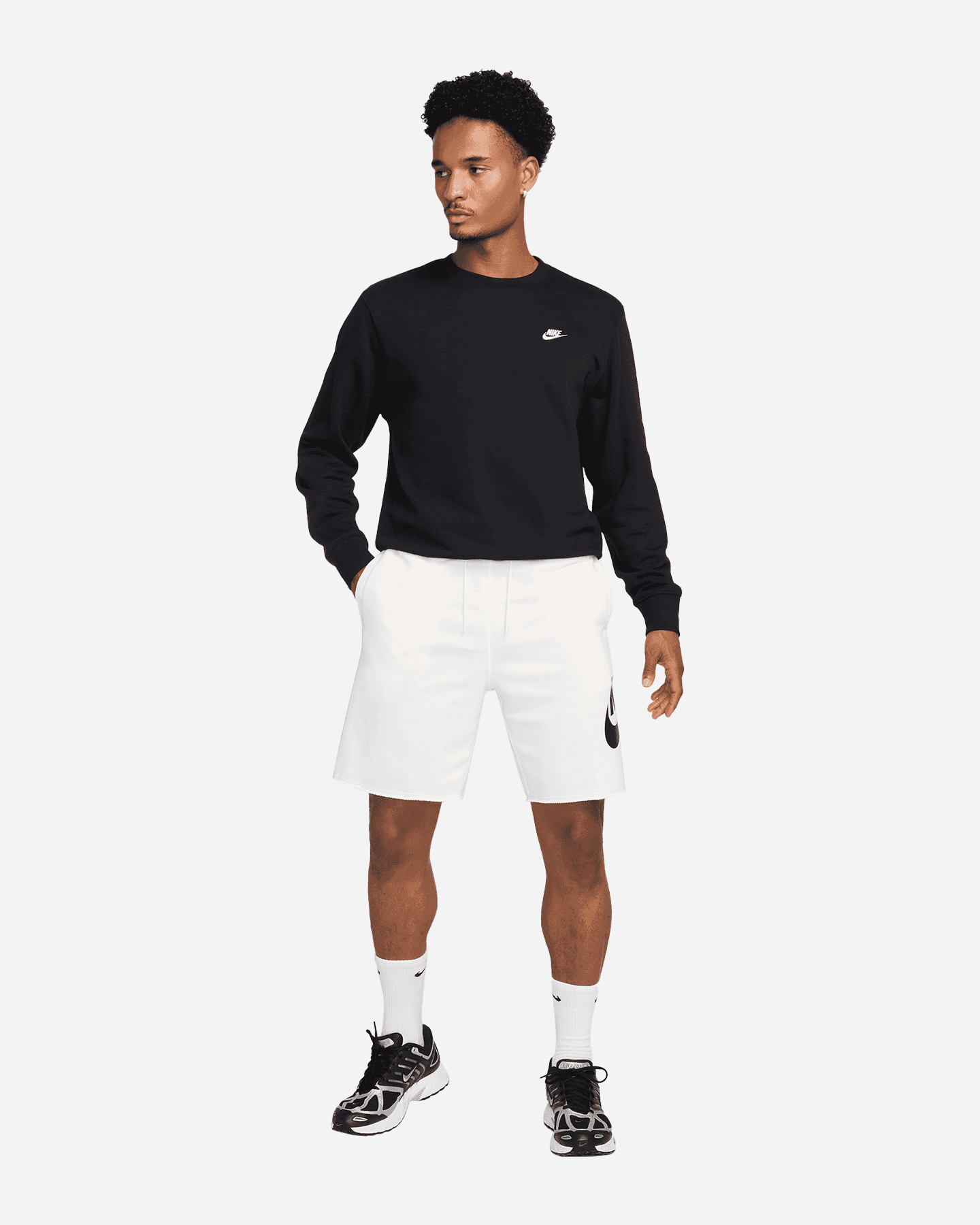 Pantaloncini NIKE ALUMNI BIG LOGO M - Bianco - 4 | Cisalfa Sport