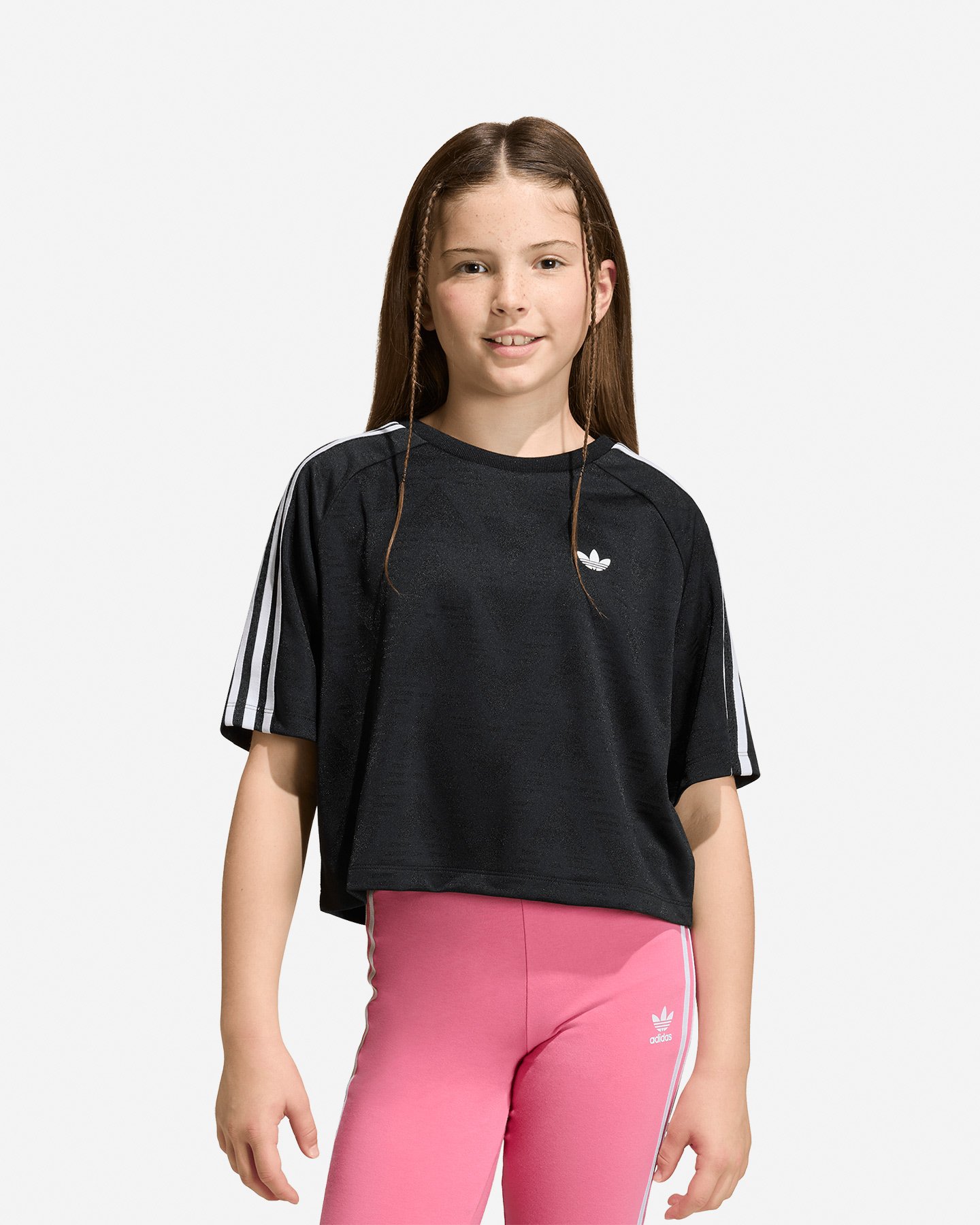 T-shirt ADIDAS BOXY 3STRIPES JR - Nero - 1 | Cisalfa Sport