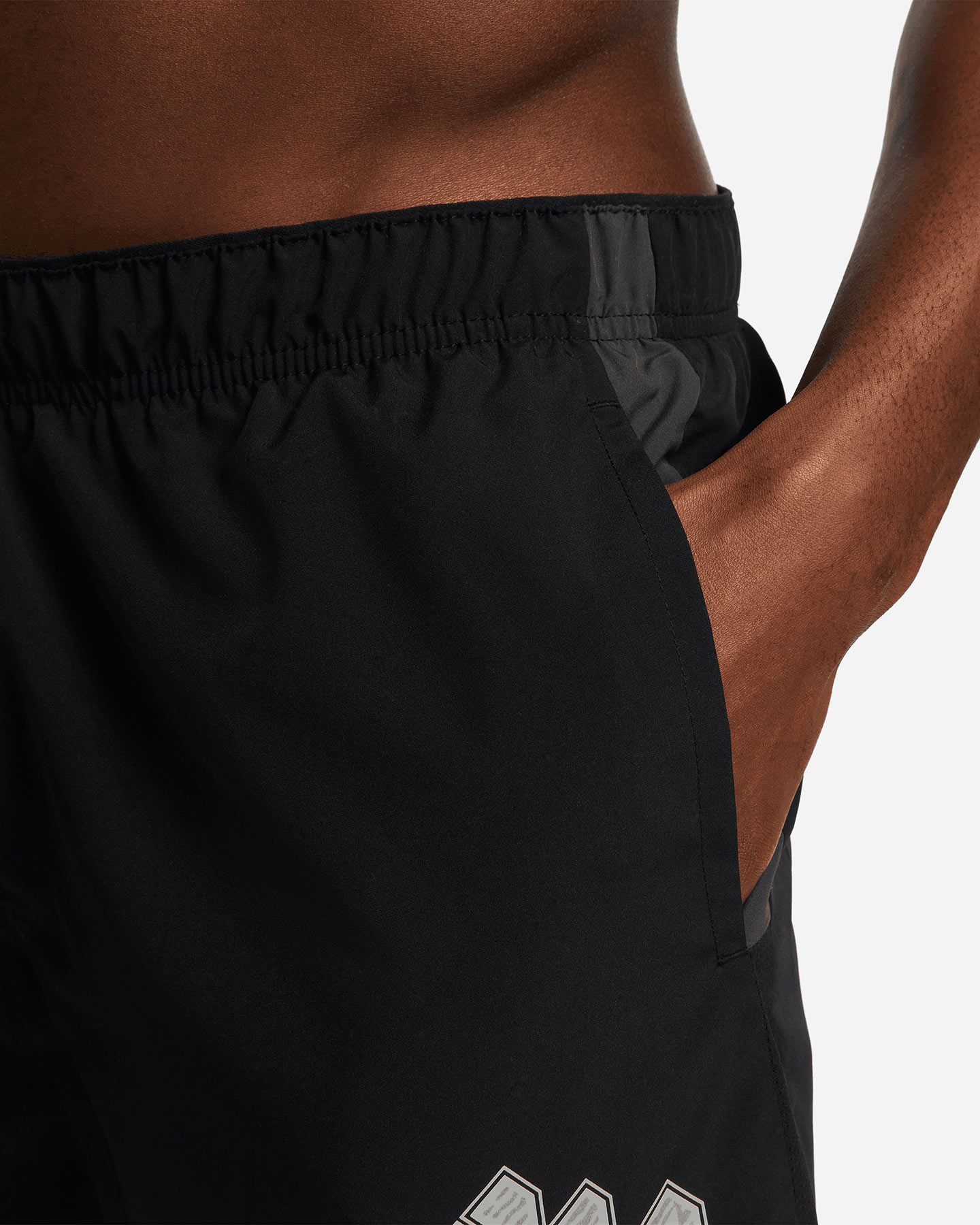 Short running NIKE DRI FIT RUN DVN CHALLENGER 5BF M - Nero - 3 | Cisalfa Sport