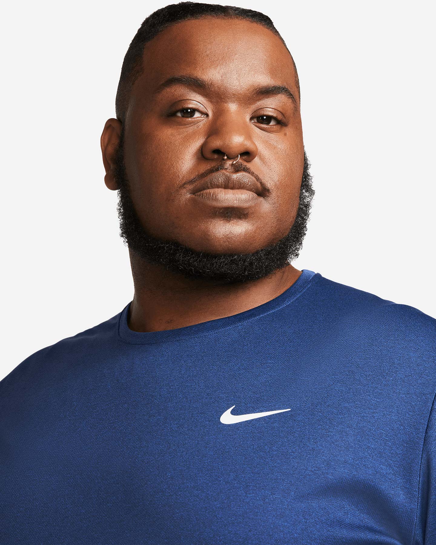 T-shirt running NIKE DRI FIT MILER M - Blu - 3 | Cisalfa Sport