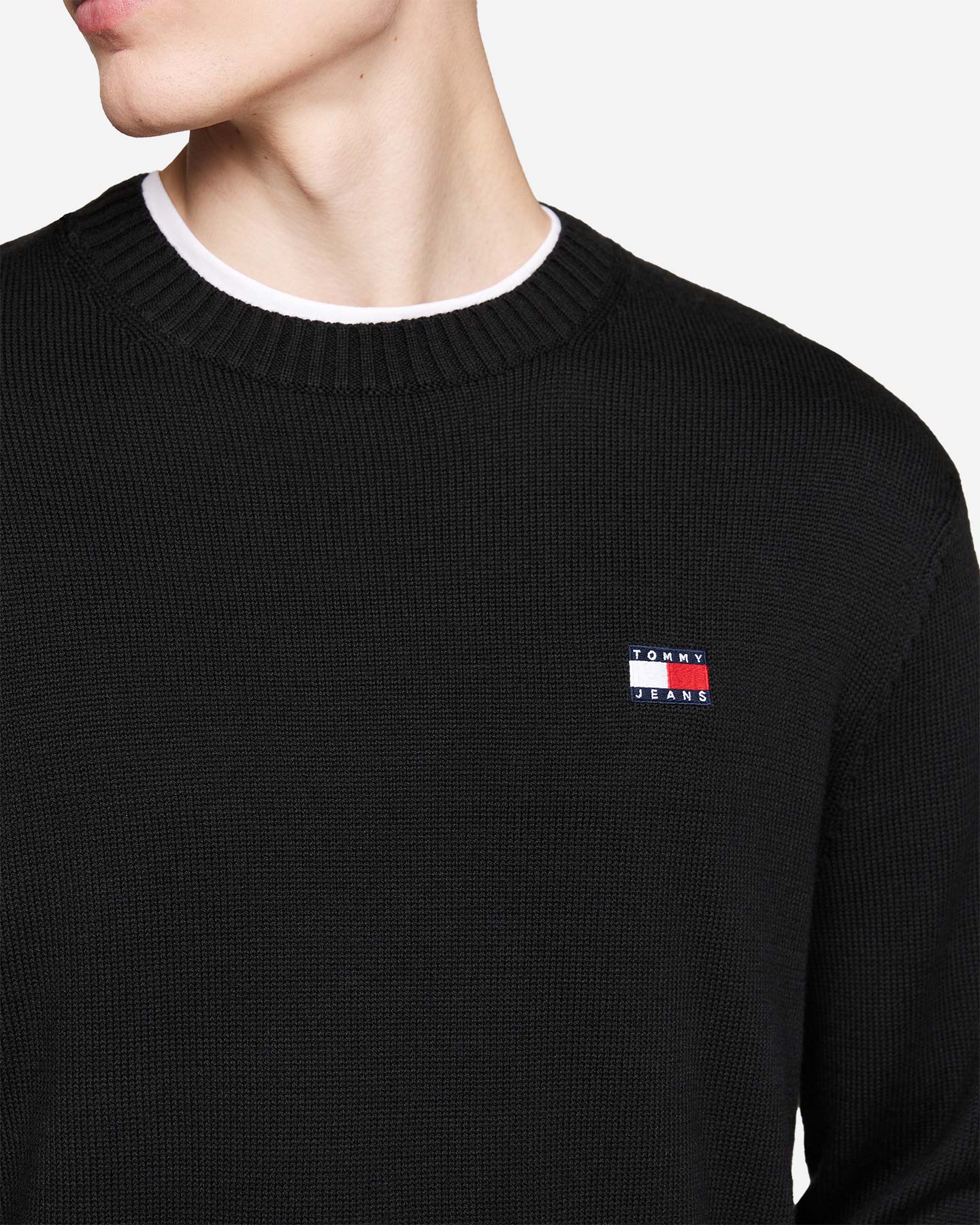 Maglione TOMMY HILFIGER REGULAR BADGE M - Nero - 4 | Cisalfa Sport