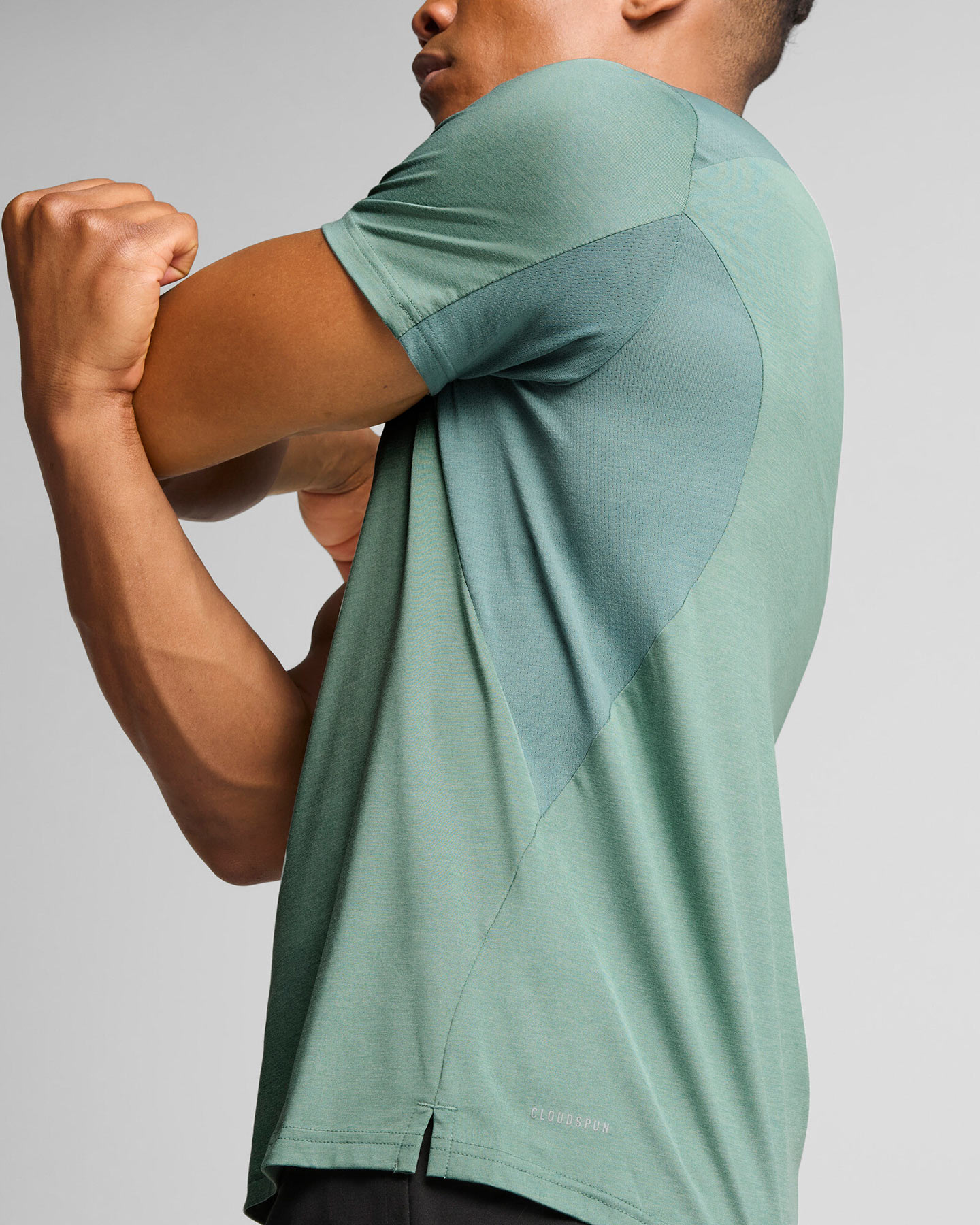 T-shirt training PUMA CLOUDSPUN M - Verde - 5 | Cisalfa Sport