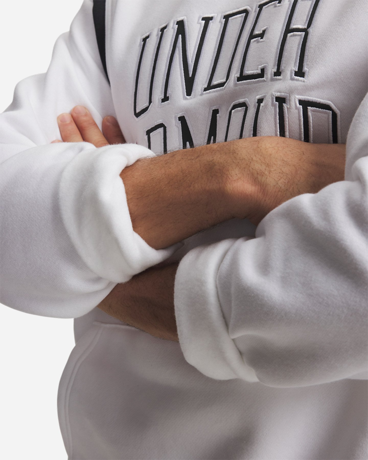 Felpa UNDER ARMOUR RIVAL FLEECE M - Bianco - 2 | Cisalfa Sport