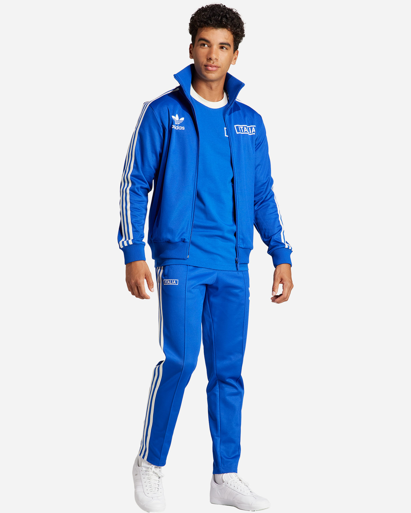 Abbigliamento calcio ufficiale ADIDAS ITALIA OG BECKENBAUER M - Blu royal - 3 | Cisalfa Sport