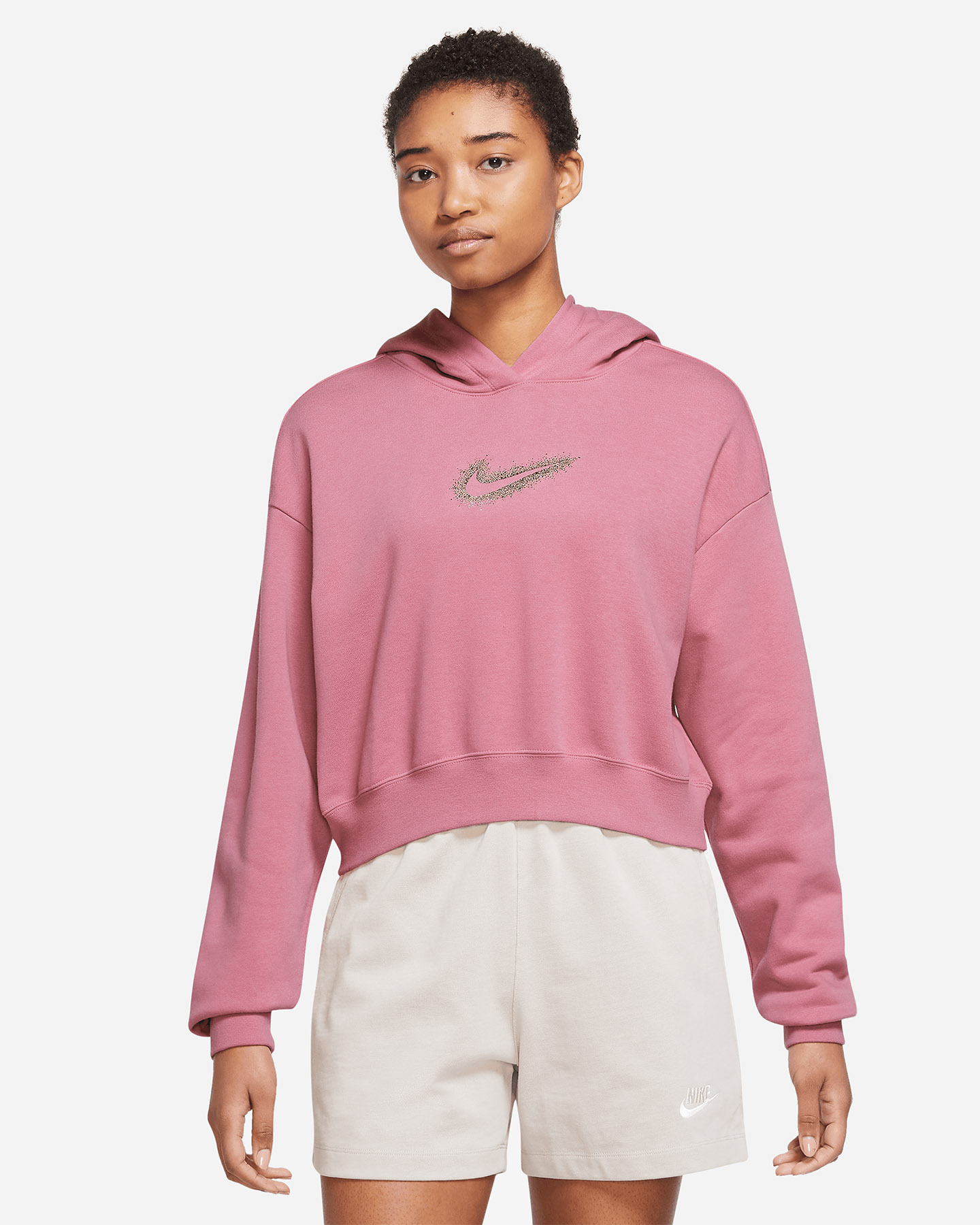 Felpa NIKE CROP LOGO GLITTER W - 3 | Cisalfa Sport