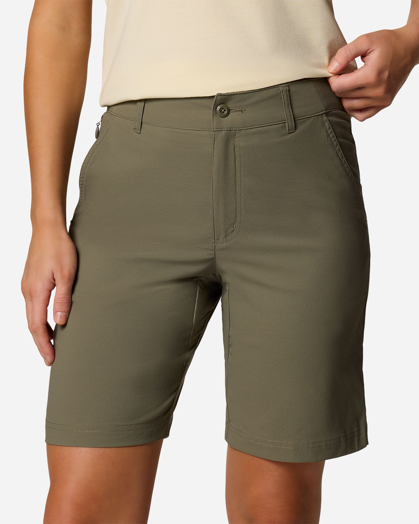 Pantaloncini COLUMBIA LESLIE FALLS LONG II W - Verde - 3 | Cisalfa Sport