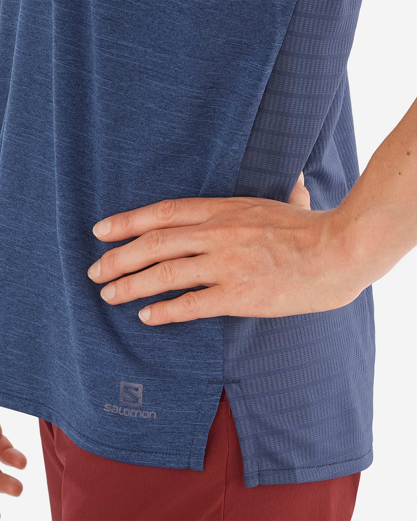 T-shirt SALOMON OUTLINE SUMMER W - Blu - 3 | Cisalfa Sport