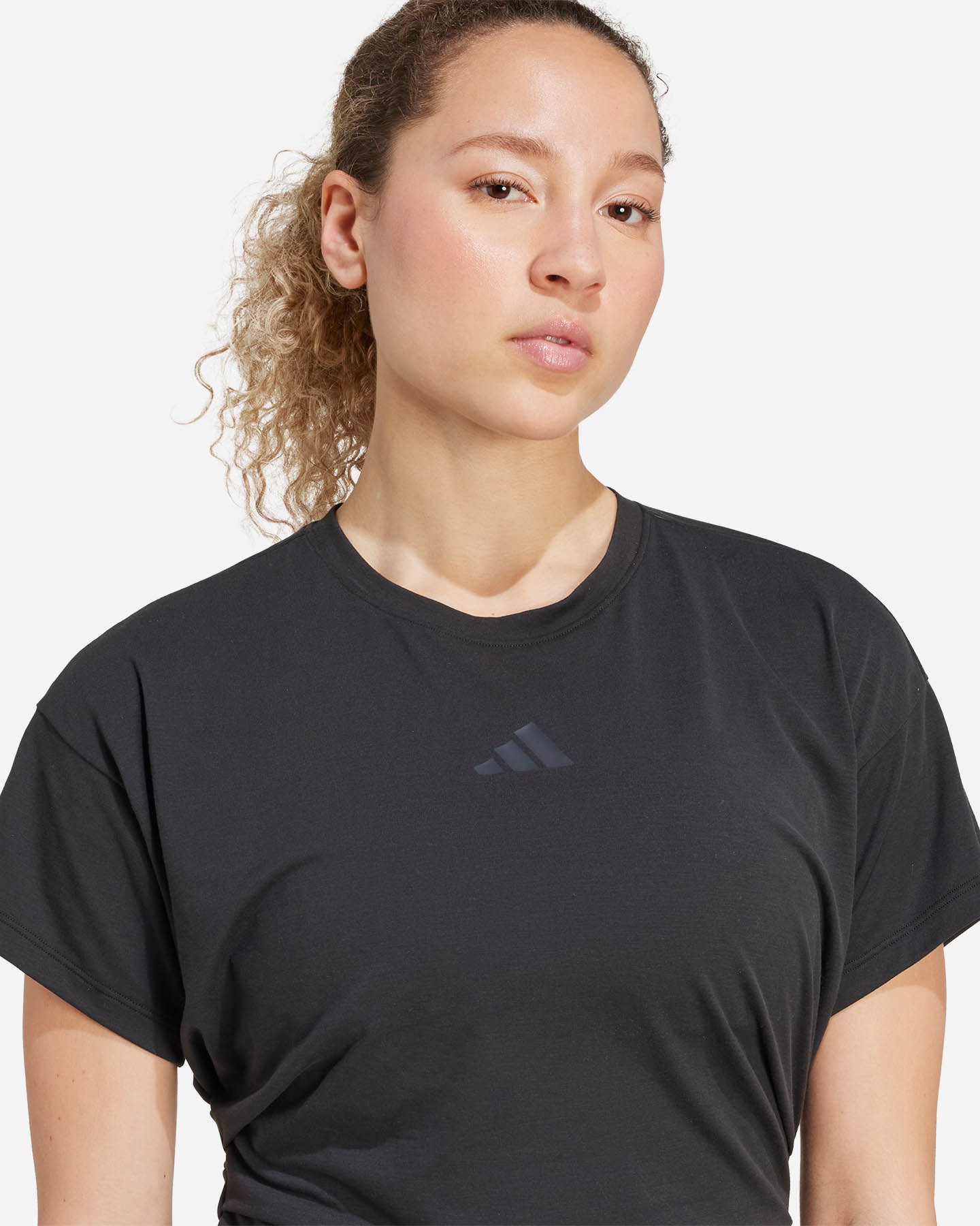 T-shirt training ADIDAS POWER CROP W - Nero - 4 | Cisalfa Sport
