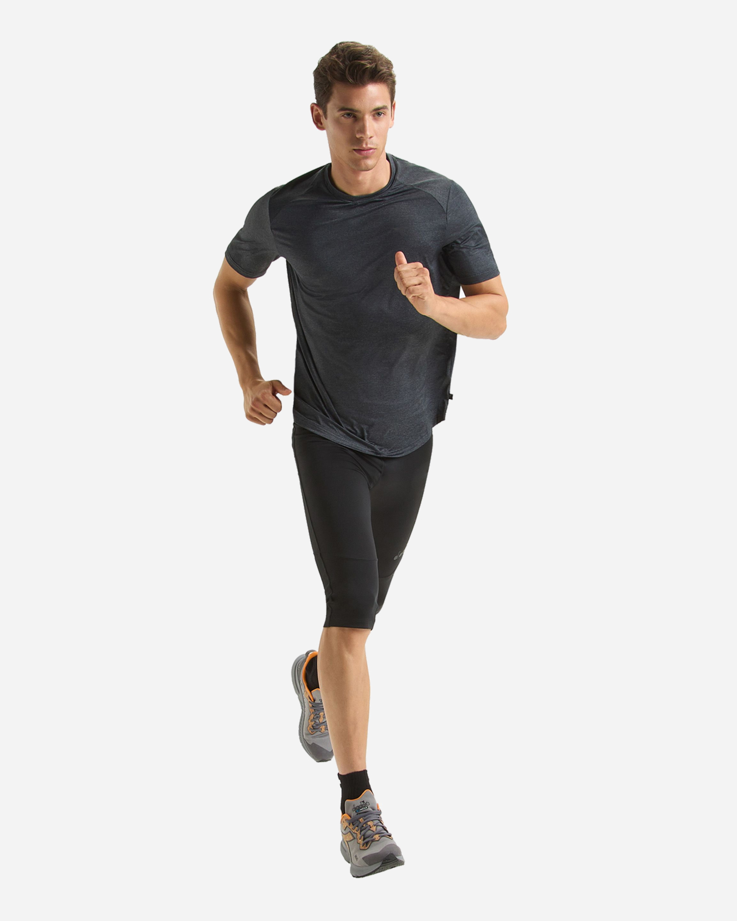 Capri running DIADORA RUN CREW M - Nero - 5 | Cisalfa Sport