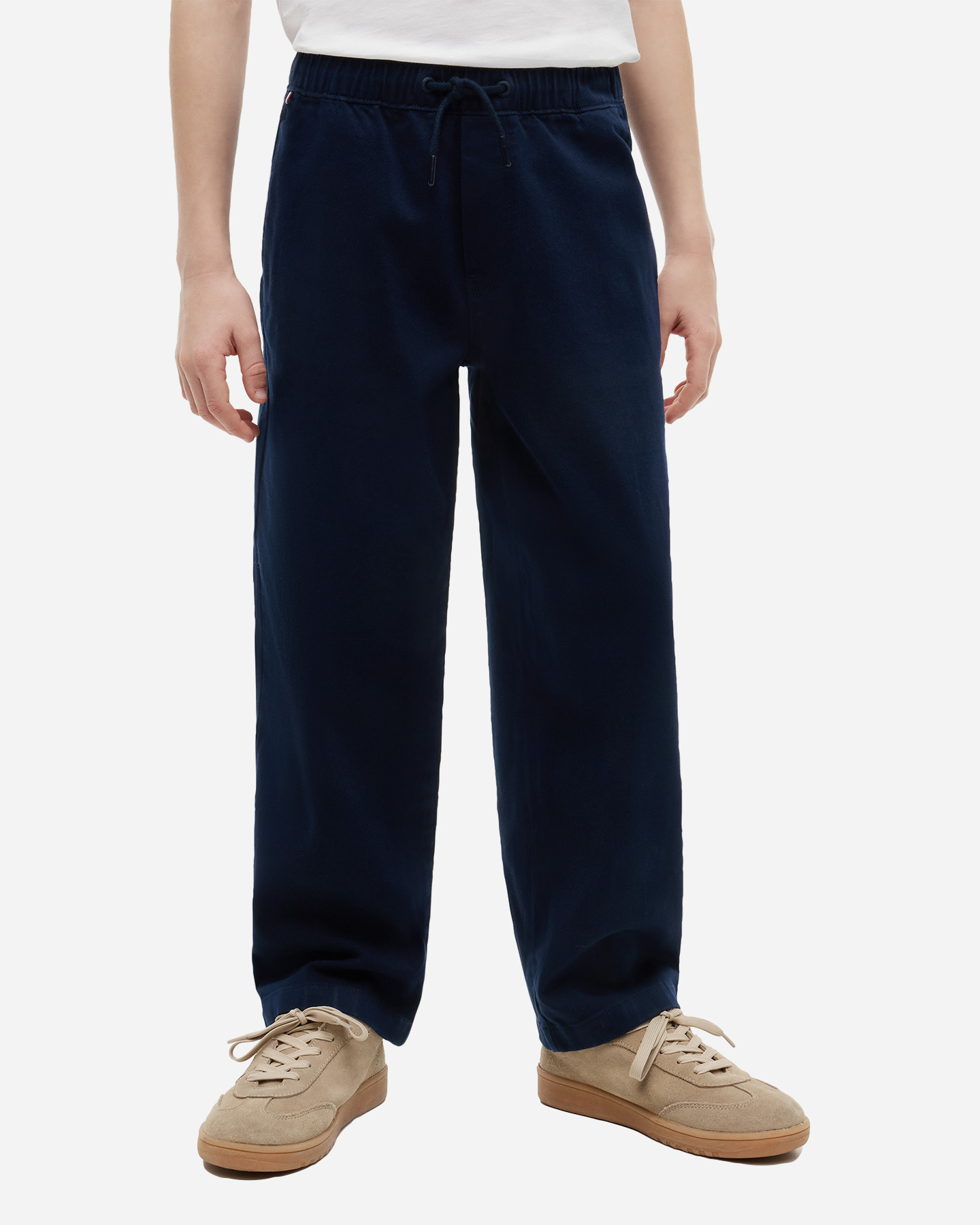Pantalone TOMMY HILFIGER SOFT TWILL PULL ON JR - Blu - 1 | Cisalfa Sport
