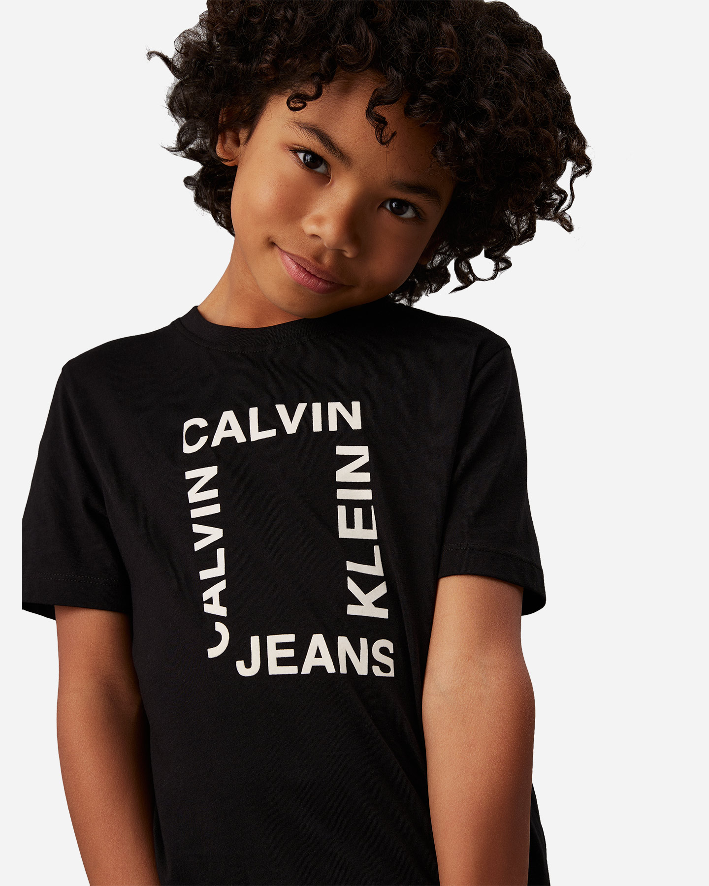 T-shirt CALVIN KLEIN JEANS FLOCK JR - Nero - 2 | Cisalfa Sport