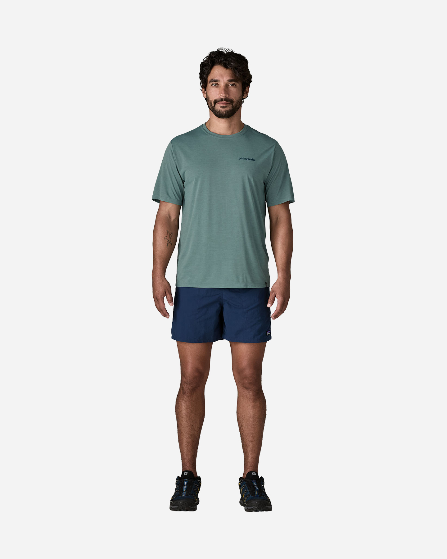 T-shirt PATAGONIA CAPILENE COOL DAILY LOGO M - Blu - 2 | Cisalfa Sport
