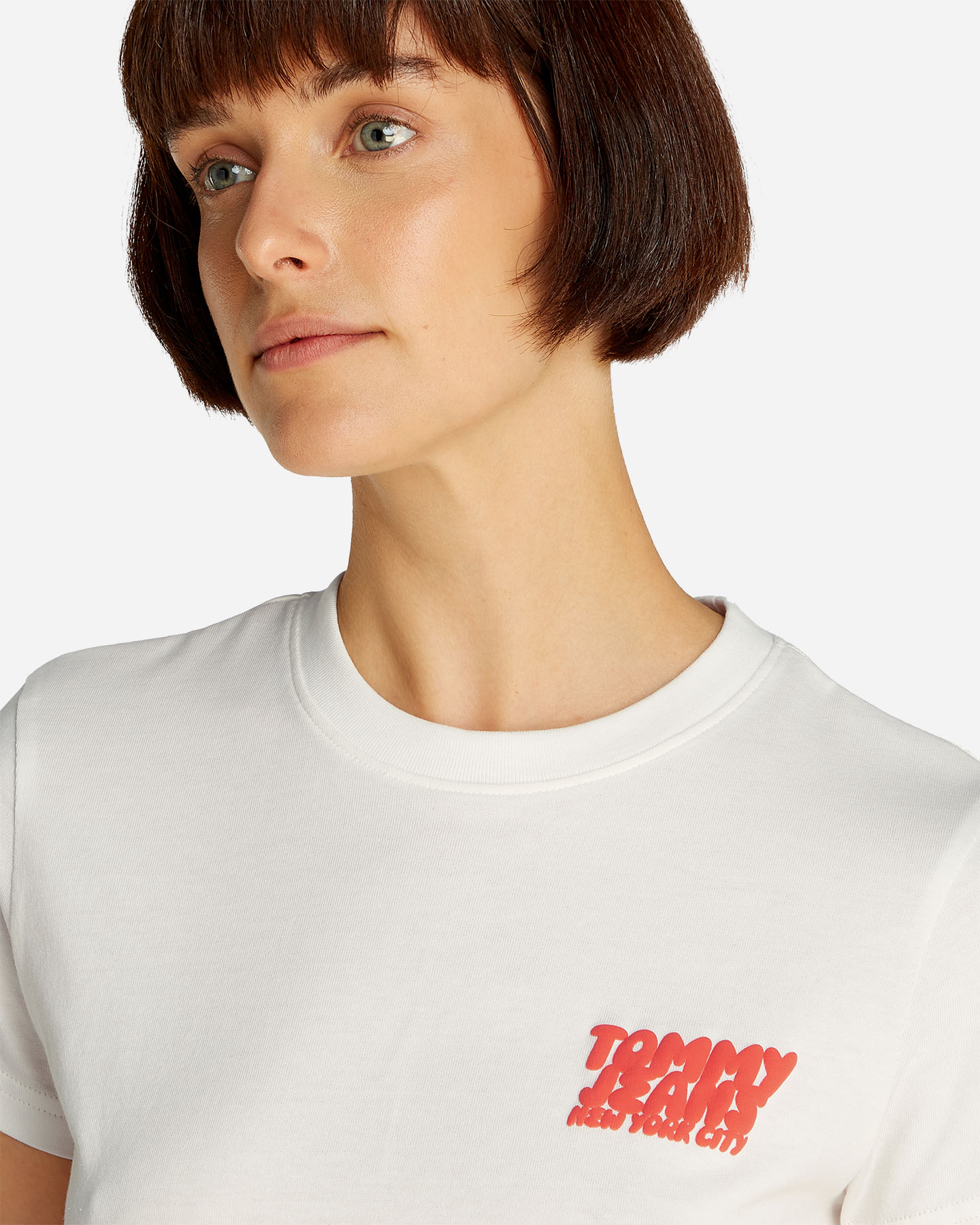 T-shirt TOMMY HILFIGER LOGO BUBBLE W - Bianco - 5 | Cisalfa Sport