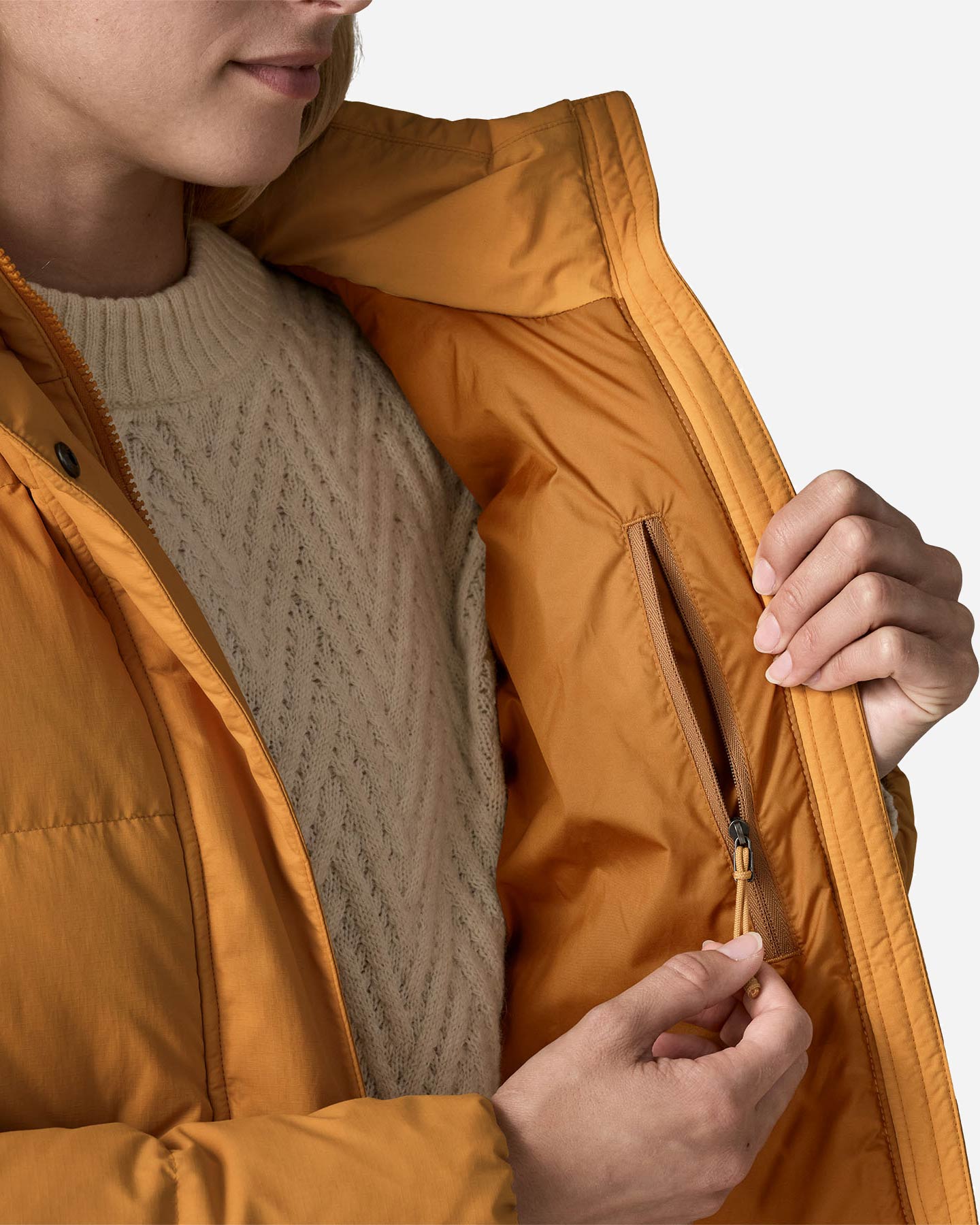 Piumino PATAGONIA SISAR DOWN W - Arancione - 5 | Cisalfa Sport