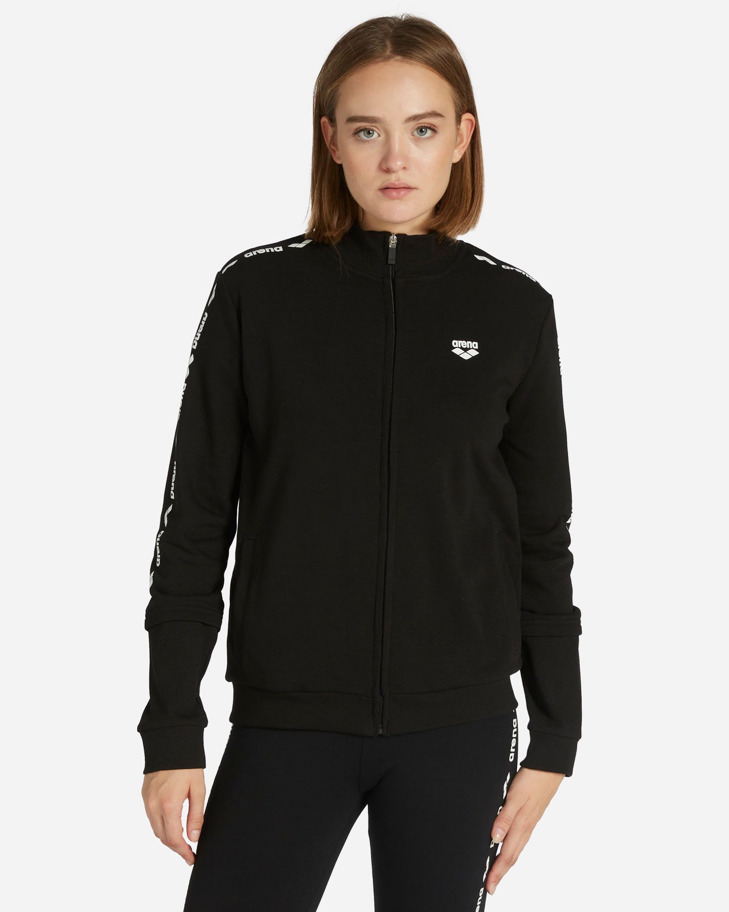 Felpa ARENA BASIC ATHLETICS W - Nero - 0 | Cisalfa Sport