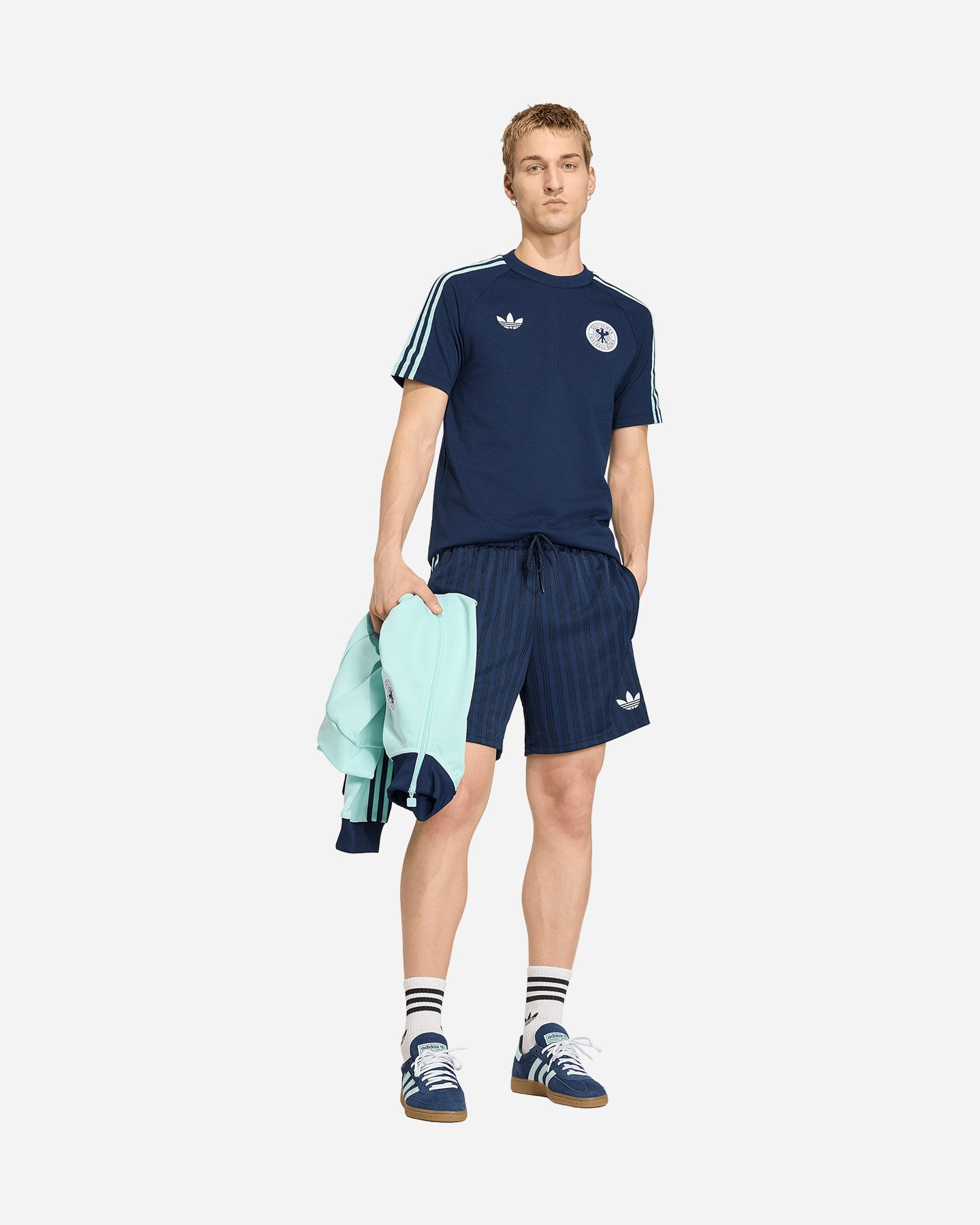 Pantaloncini ADIDAS GERMANIA ORIGINALS M - Blu Navy - 2 | Cisalfa Sport