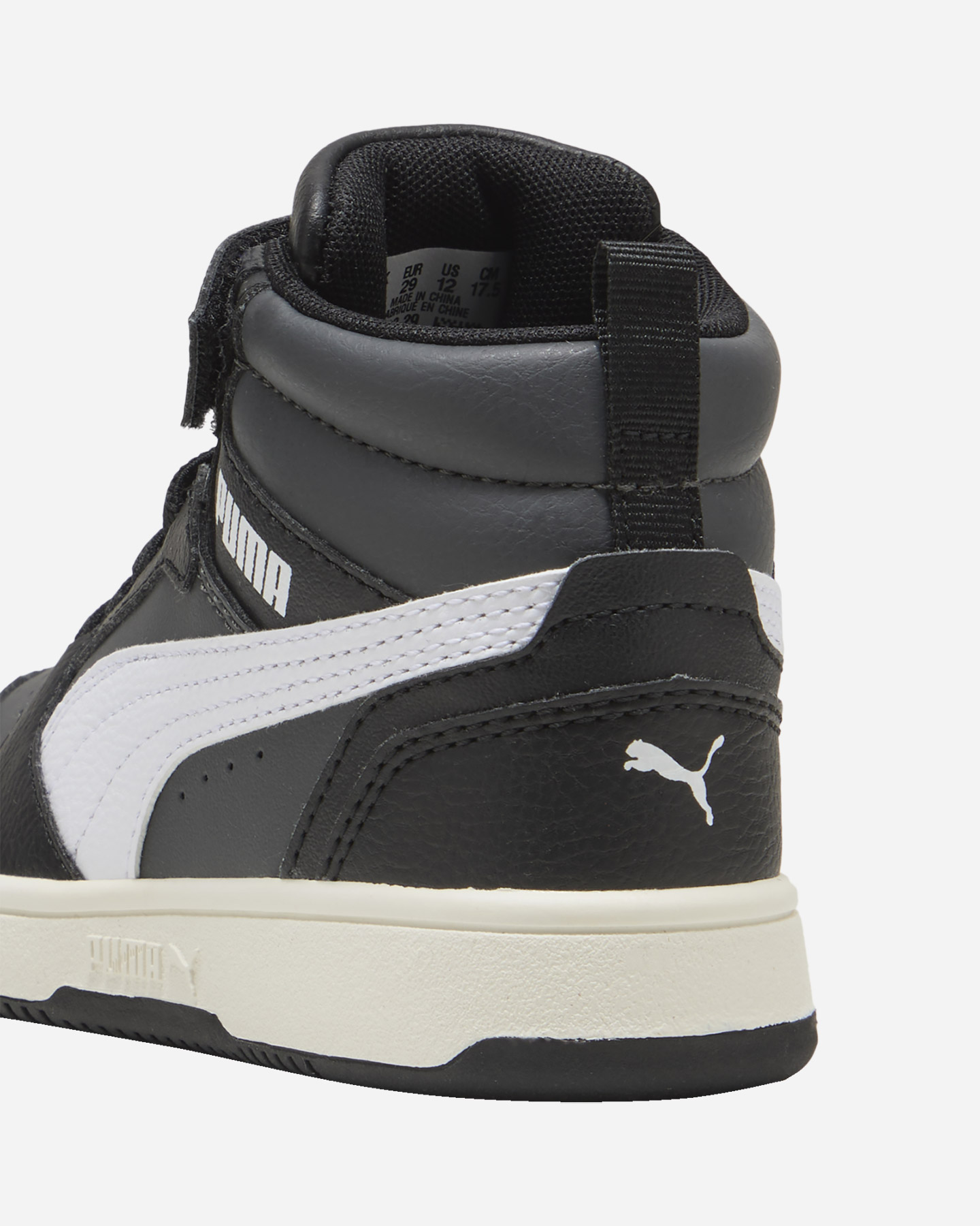 Scarpe sneakers PUMA REBOUND V6 MID PS JR - Grigio - 5 | Cisalfa Sport