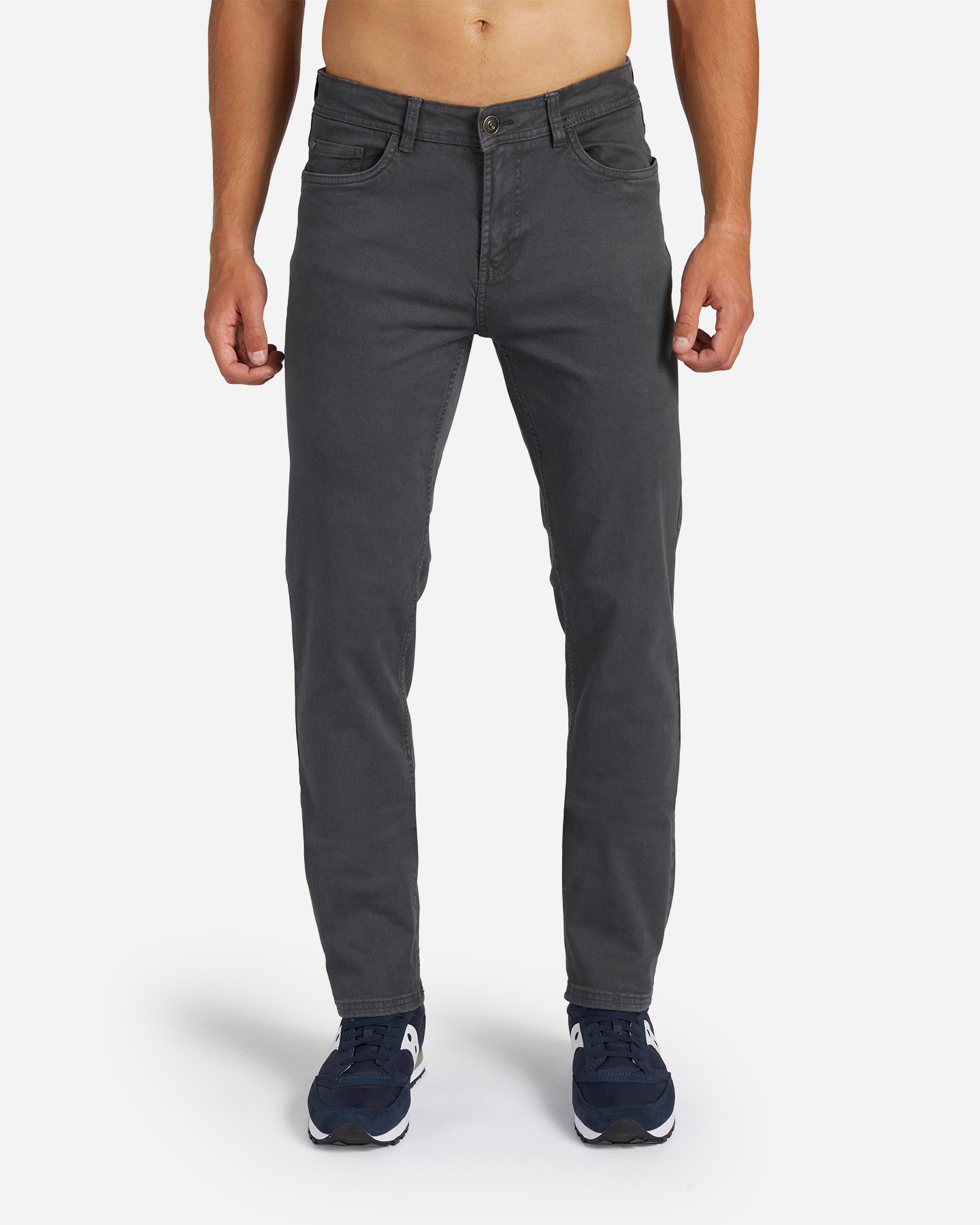 Pantalone DACK'S 5TS SLIM TWILL M - Grigio - 0 | Cisalfa Sport