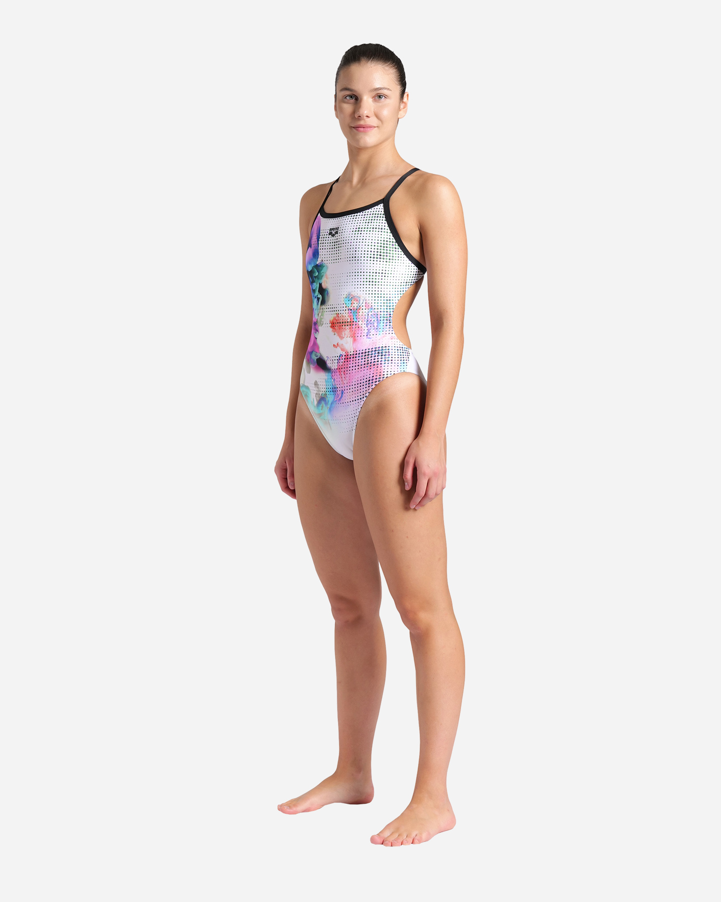 Costume piscina ARENA AIRBRUSH SWIMS W - Bianco - 3 | Cisalfa Sport