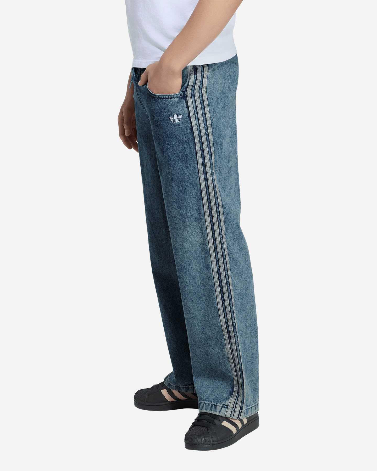 Pantalone ADIDAS FIREBIRD JR - Denim - 1 | Cisalfa Sport
