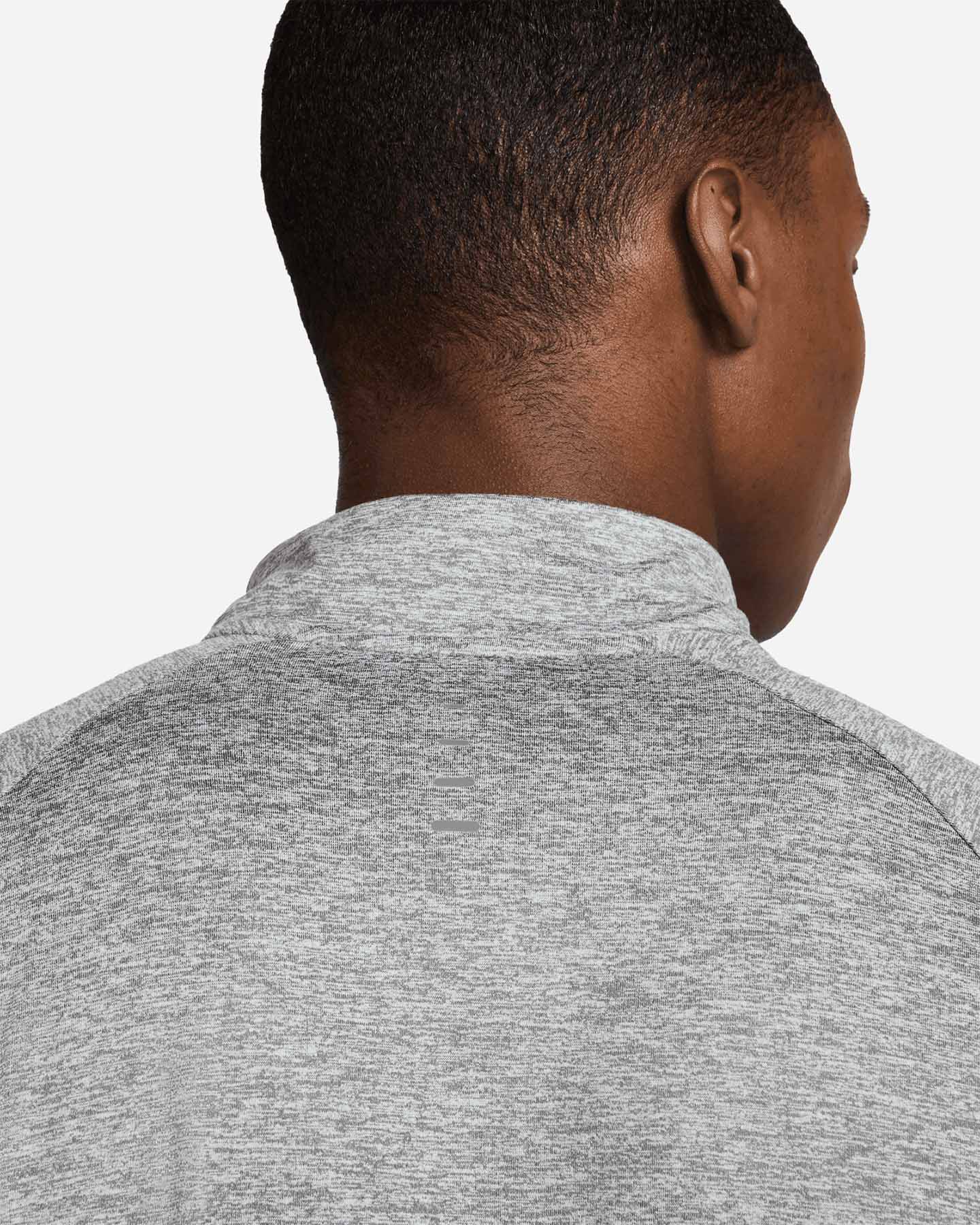 Maglia running NIKE DRI FIT STRIDE MIDLAYER LS M - Argento - 4 | Cisalfa Sport