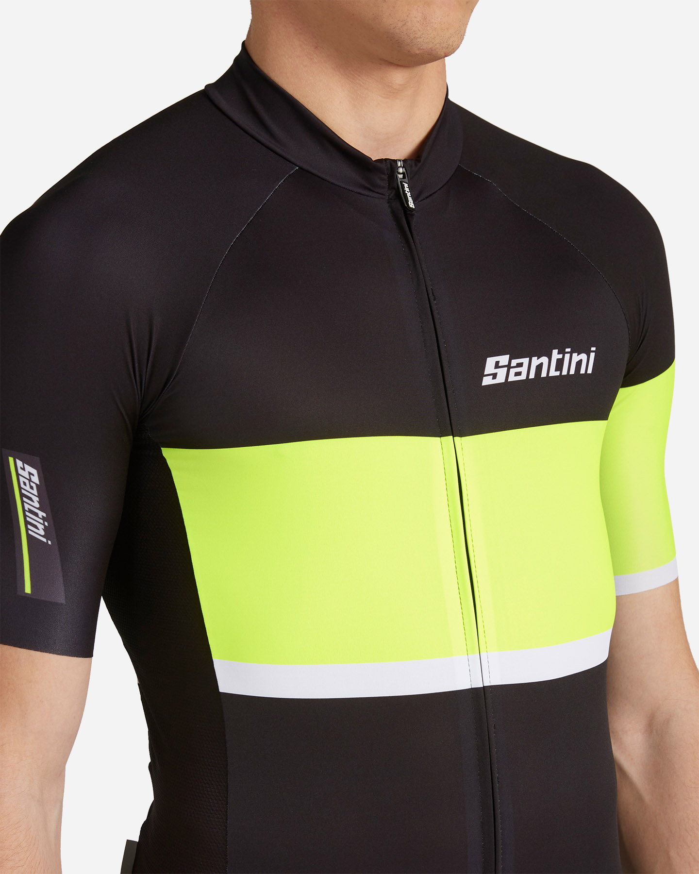 Maglia ciclismo SANTINI RACING TONO M - Nero - 4 | Cisalfa Sport