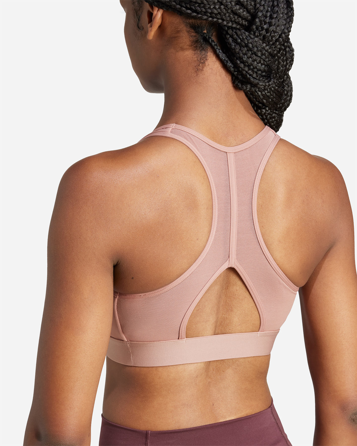 Bra training ADIDAS PWR 3STRIPES W - Marrone - 5 | Cisalfa Sport