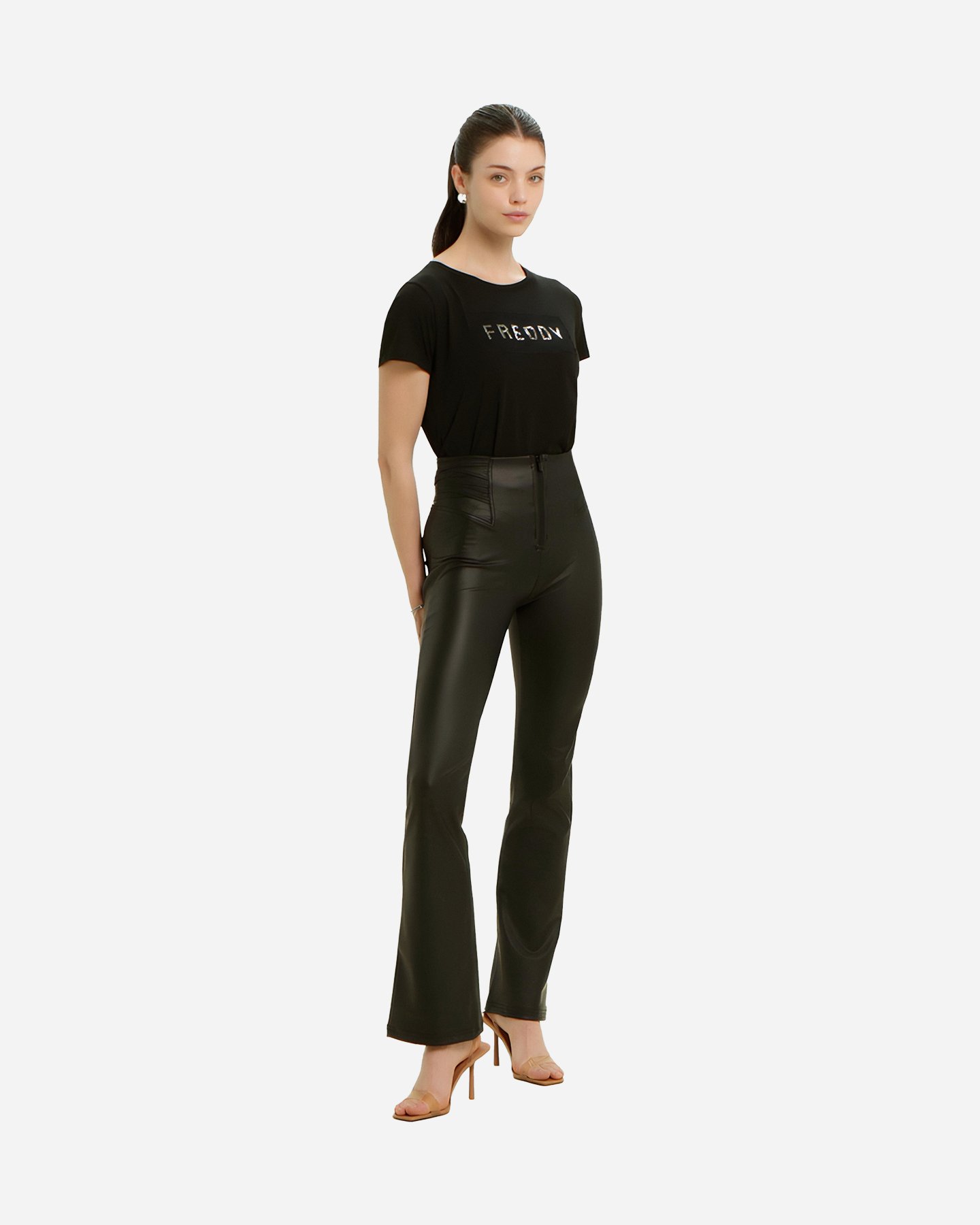 T-shirt FREDDY LOGO BORCHIE W - Nero - 2 | Cisalfa Sport