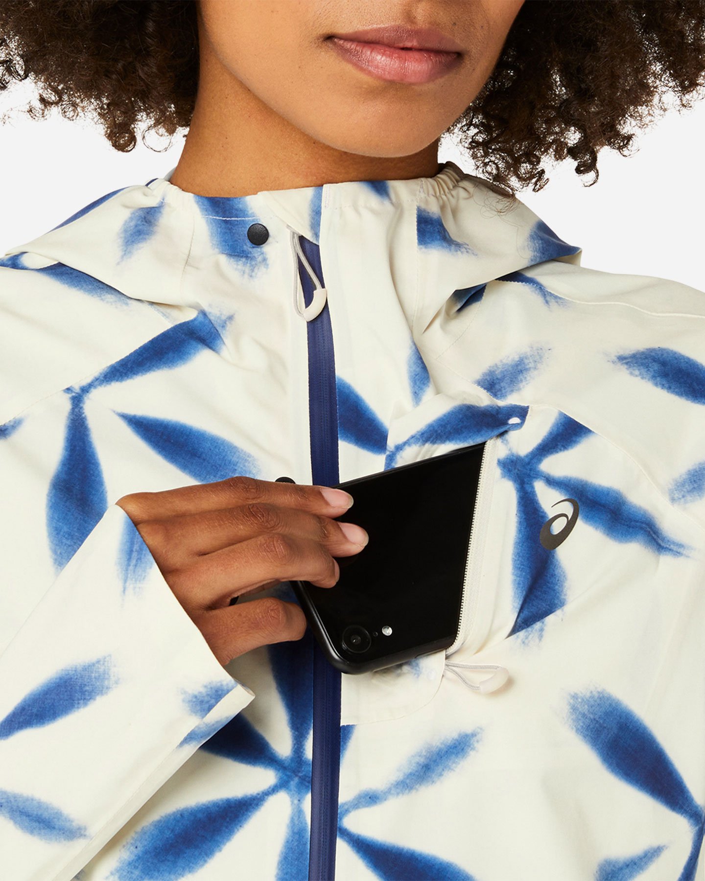 Giacca running ASICS METARUN SHIBORI WATERPROOF W - Blu - 3 | Cisalfa Sport