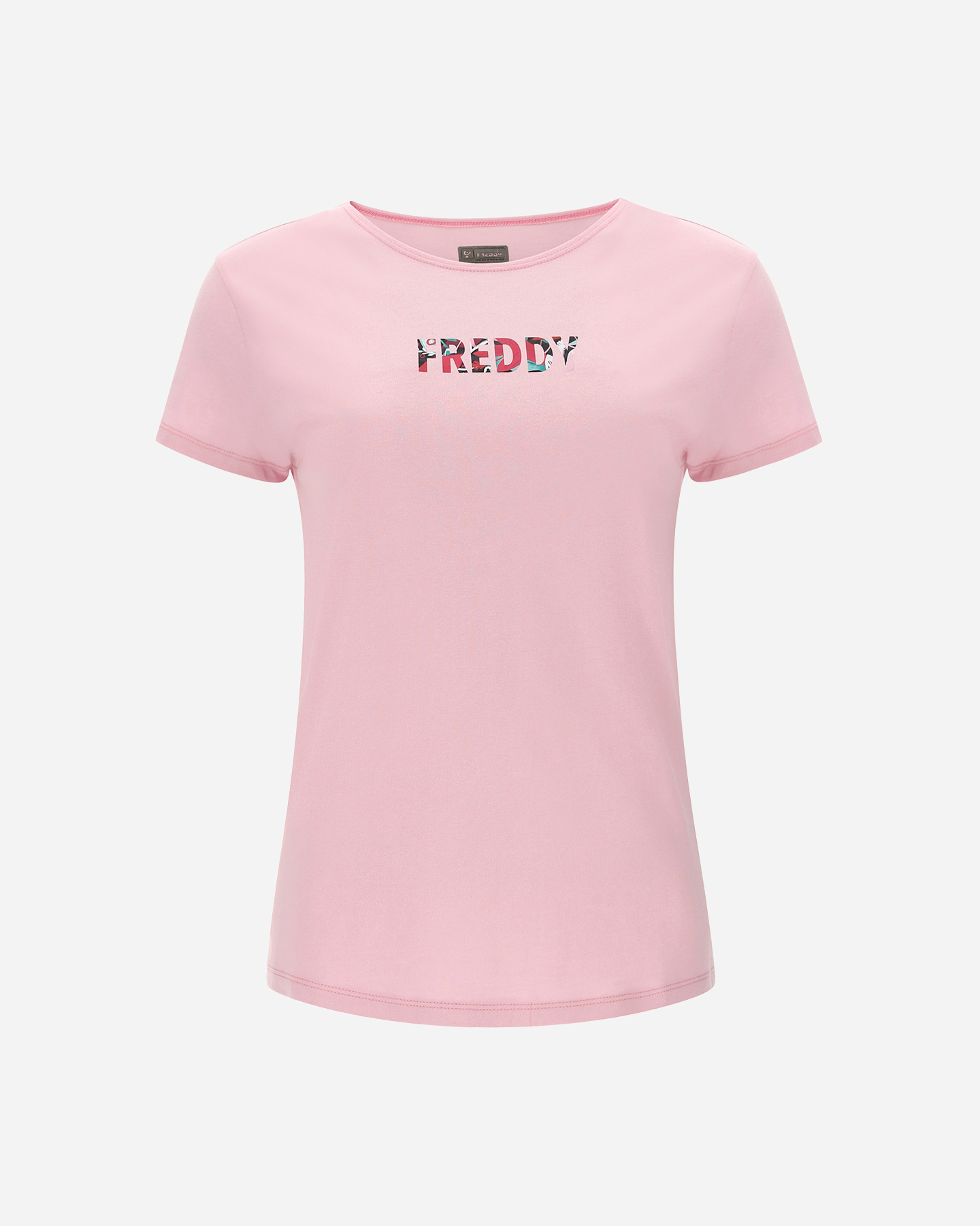 T-shirt training FREDDY LOGO FLOWERS W - Rosa - 0 | Cisalfa Sport