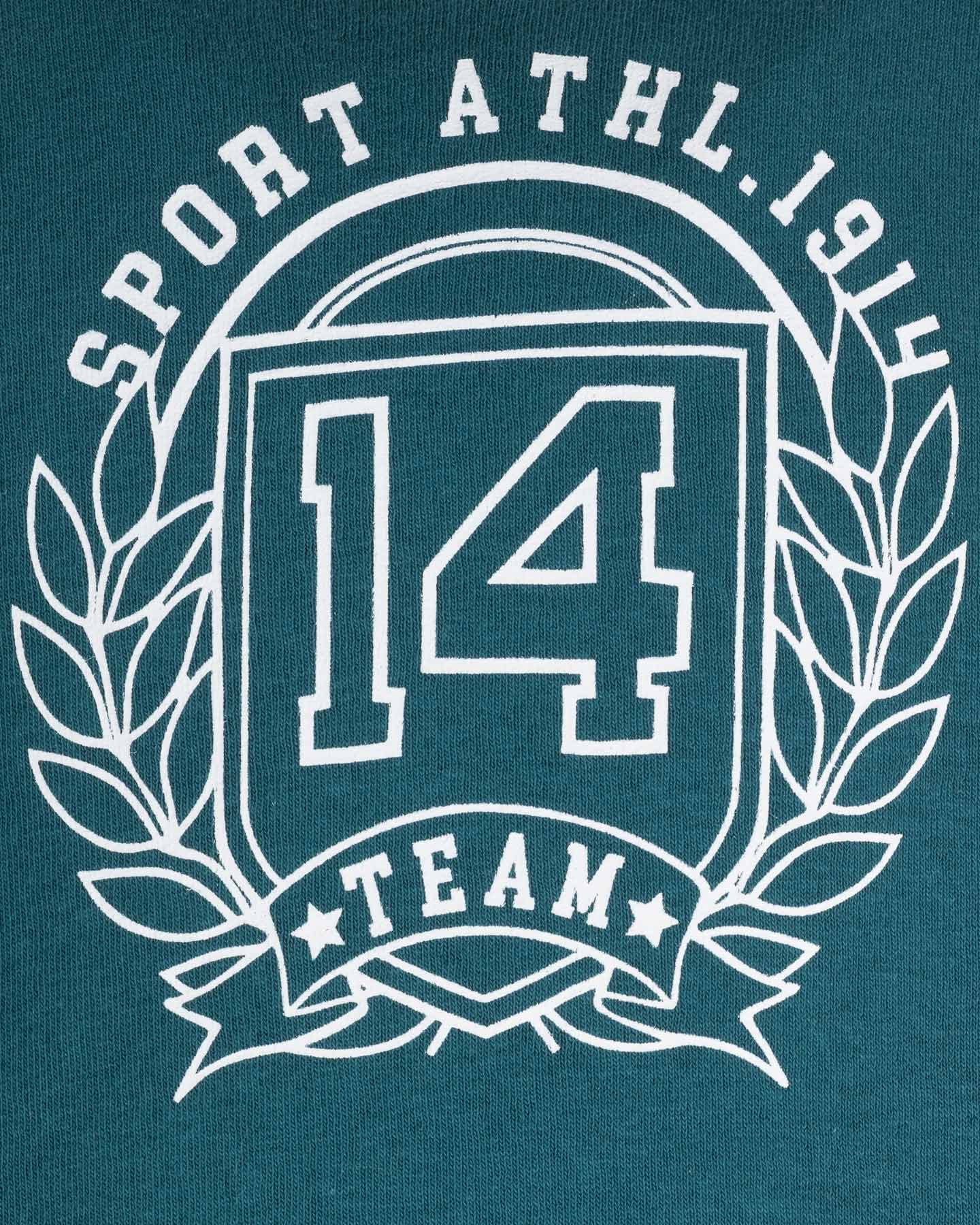 Felpa ADMIRAL GRAPHIC LOGO JR - Verde - 2 | Cisalfa Sport