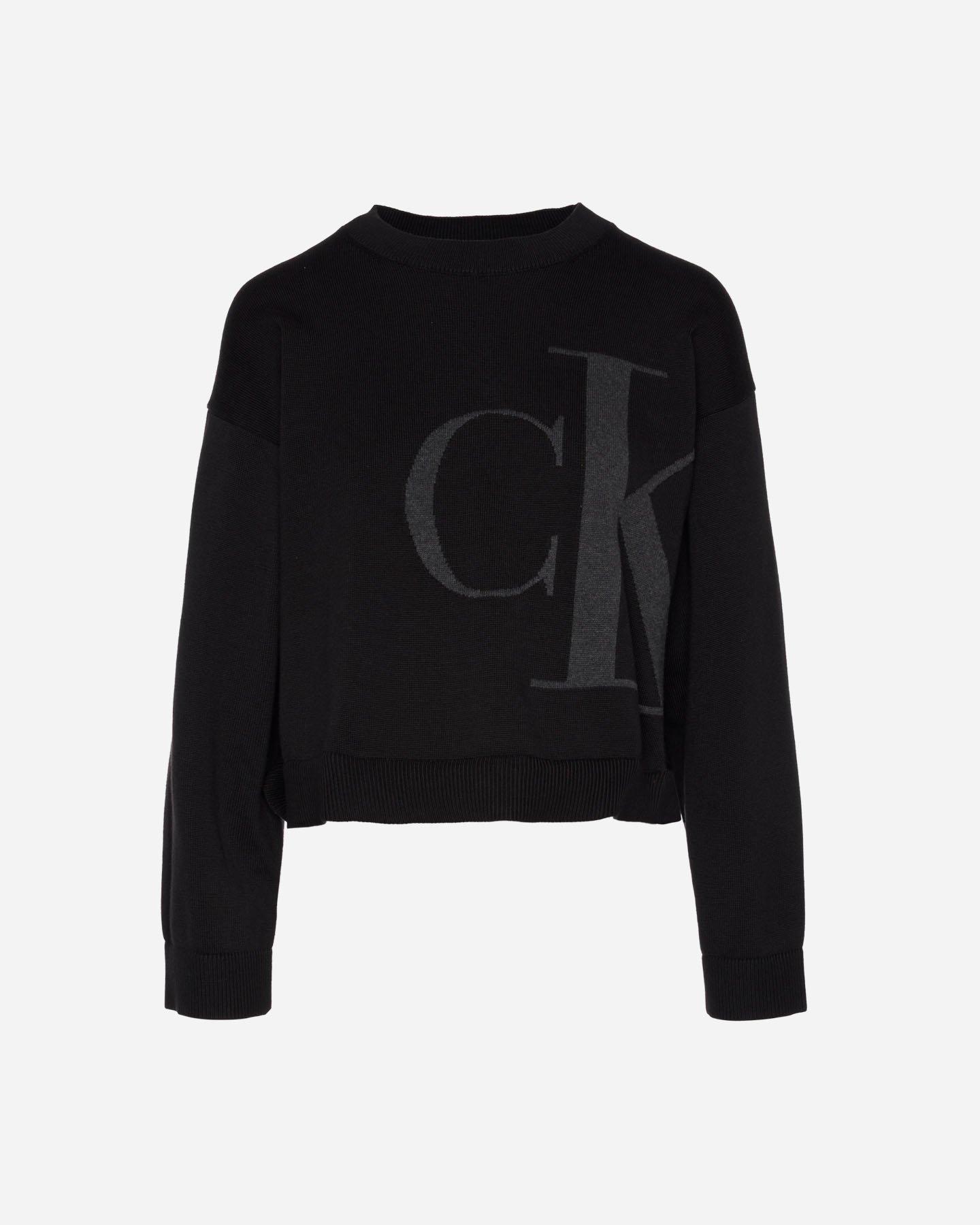 Maglione CALVIN KLEIN JEANS BIG LOGO W - Nero - 0 | Cisalfa Sport
