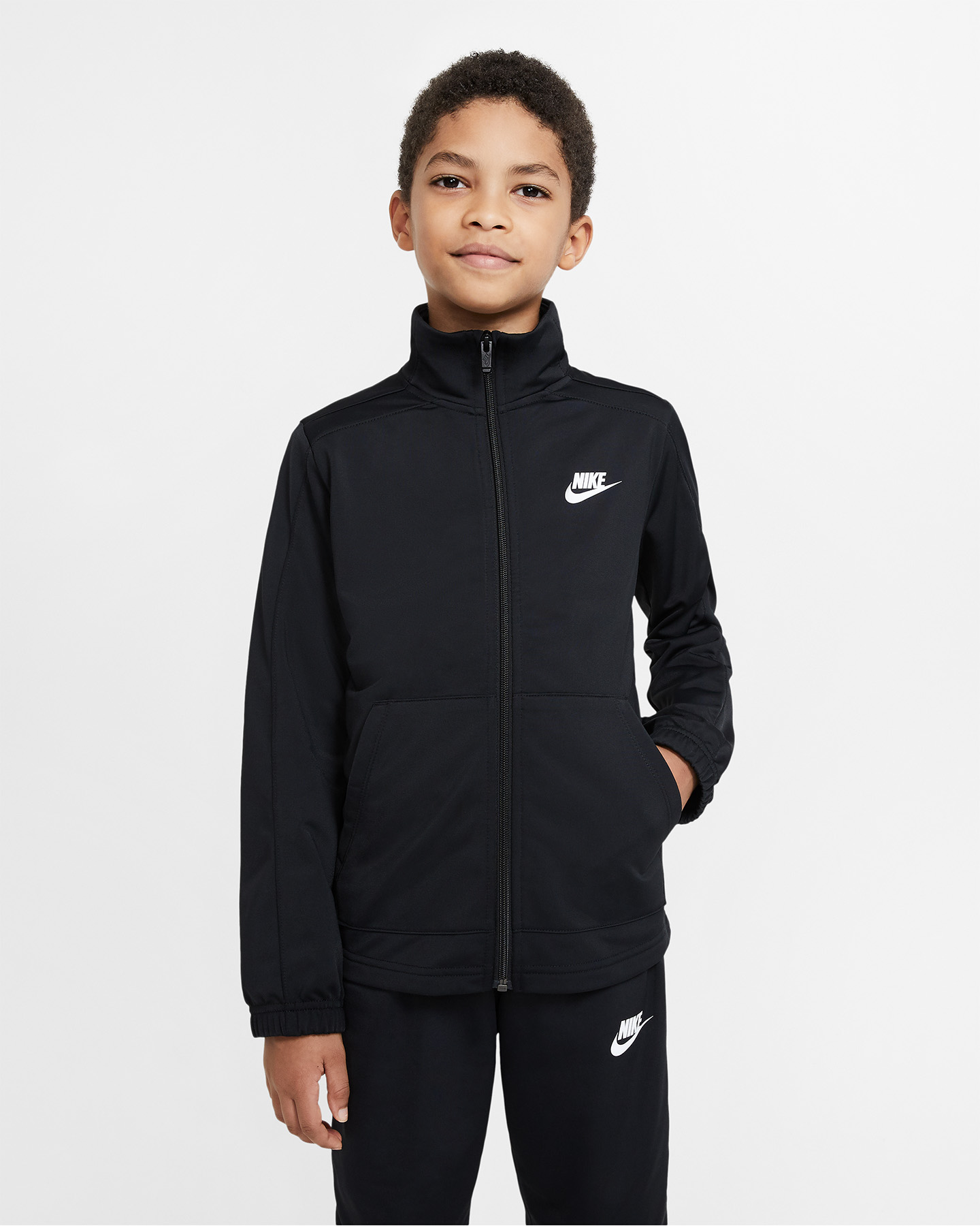 Tuta NIKE TRACKTOP POLY JR - Nero - 2 | Cisalfa Sport