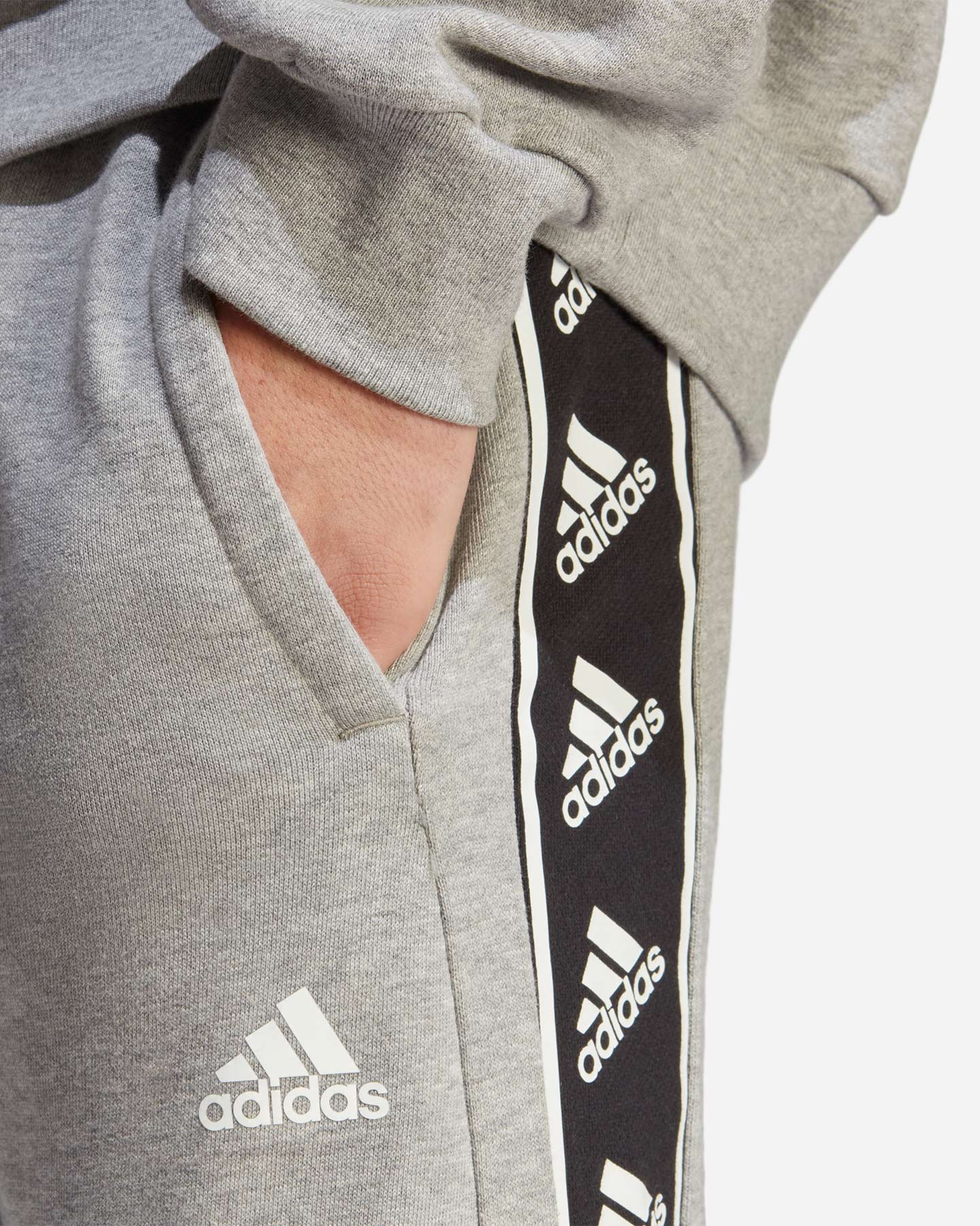 Pantalone ADIDAS BRAND LOVE M - Grigio - 4 | Cisalfa Sport