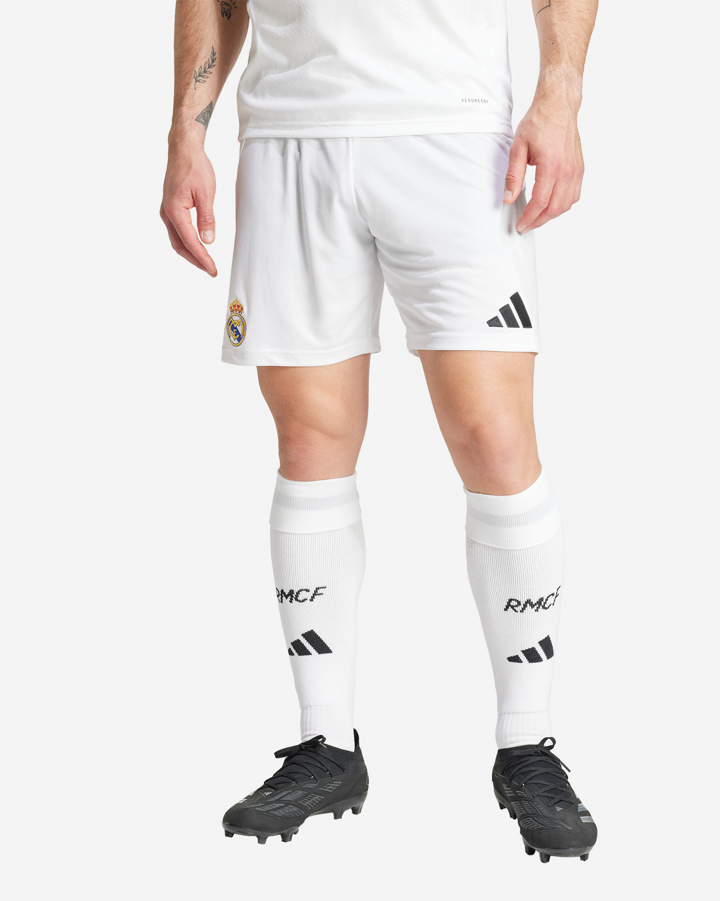 Pantaloncini calcio ufficiali ADIDAS REAL MADRID HOME 24-25 M - Bianco - 1 | Cisalfa Sport