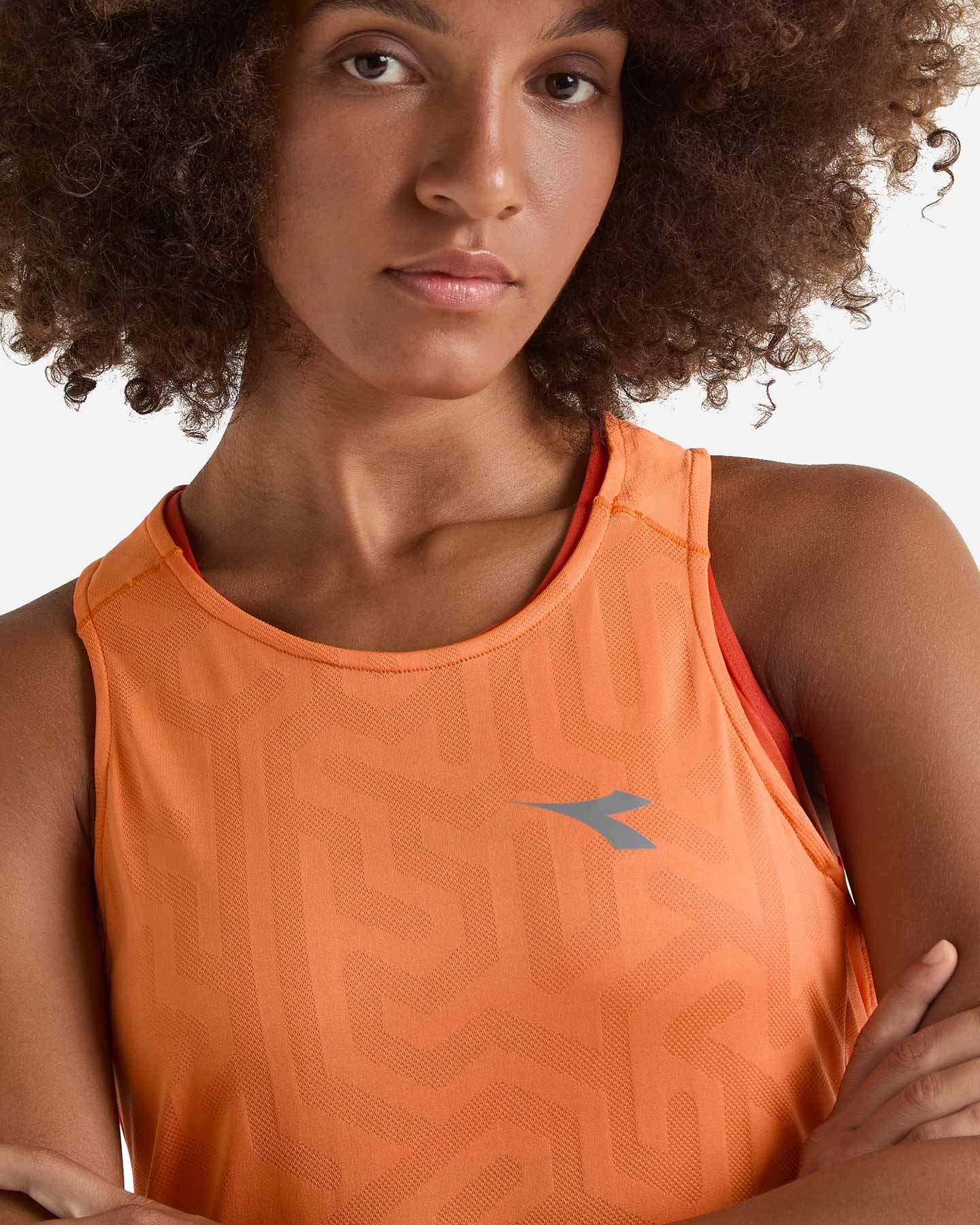 Canotta running DIADORA SUPERLIGHT W - Arancione - 4 | Cisalfa Sport