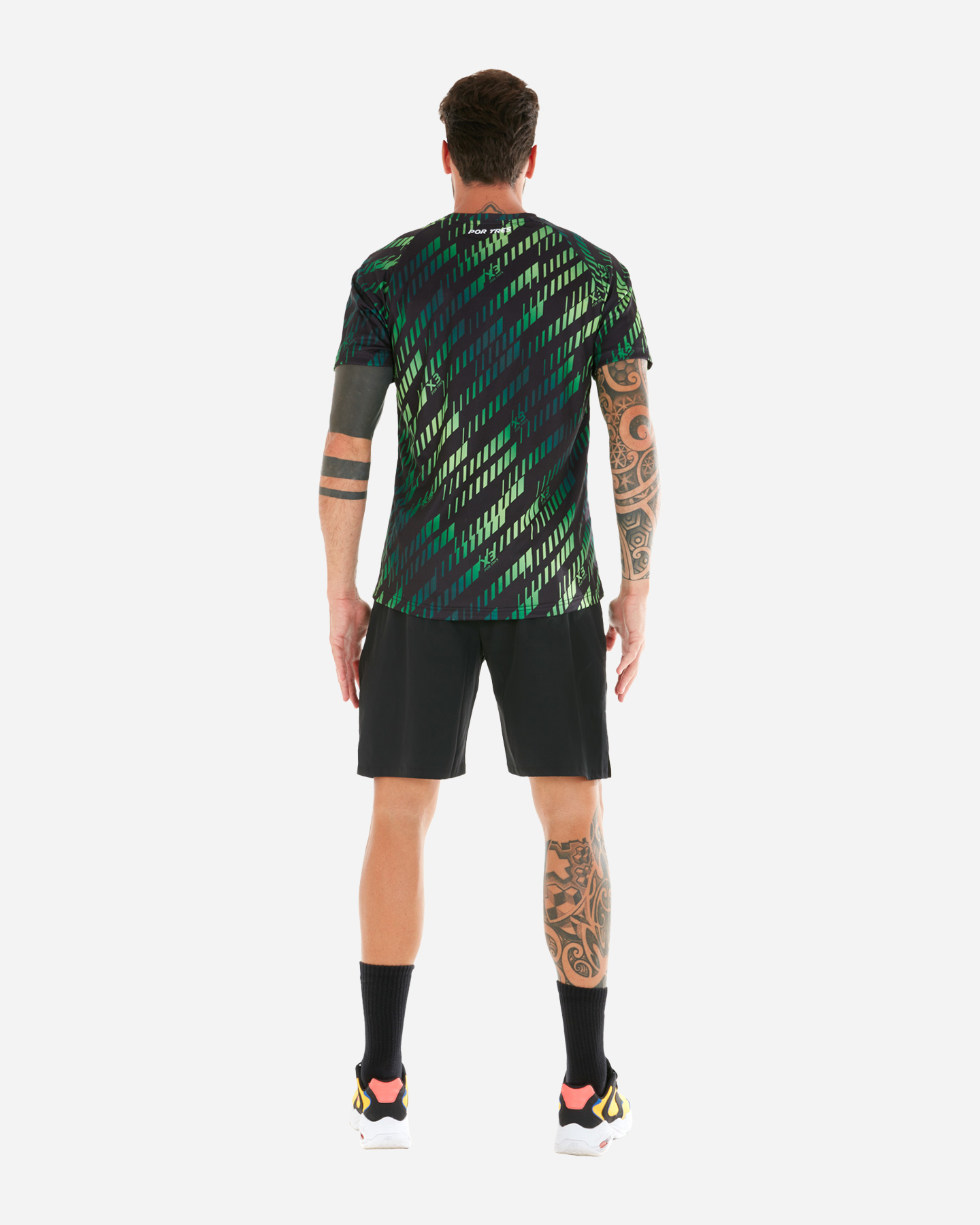 Pantaloncini tennis X3 POR TRES VIGO M - Nero - 2 | Cisalfa Sport